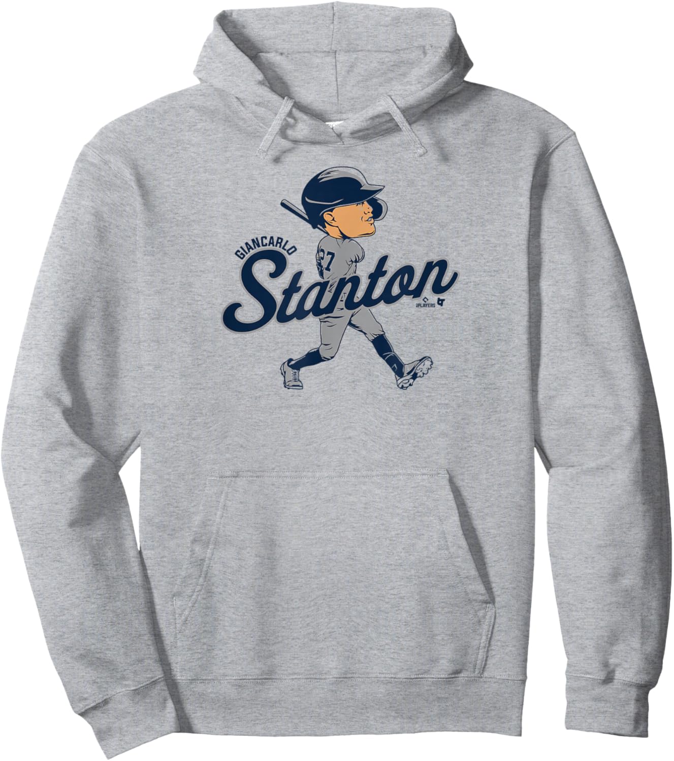 Giancarlo Stanton: Caricature - New York Baseball Hoodie - Hoodie | Ash