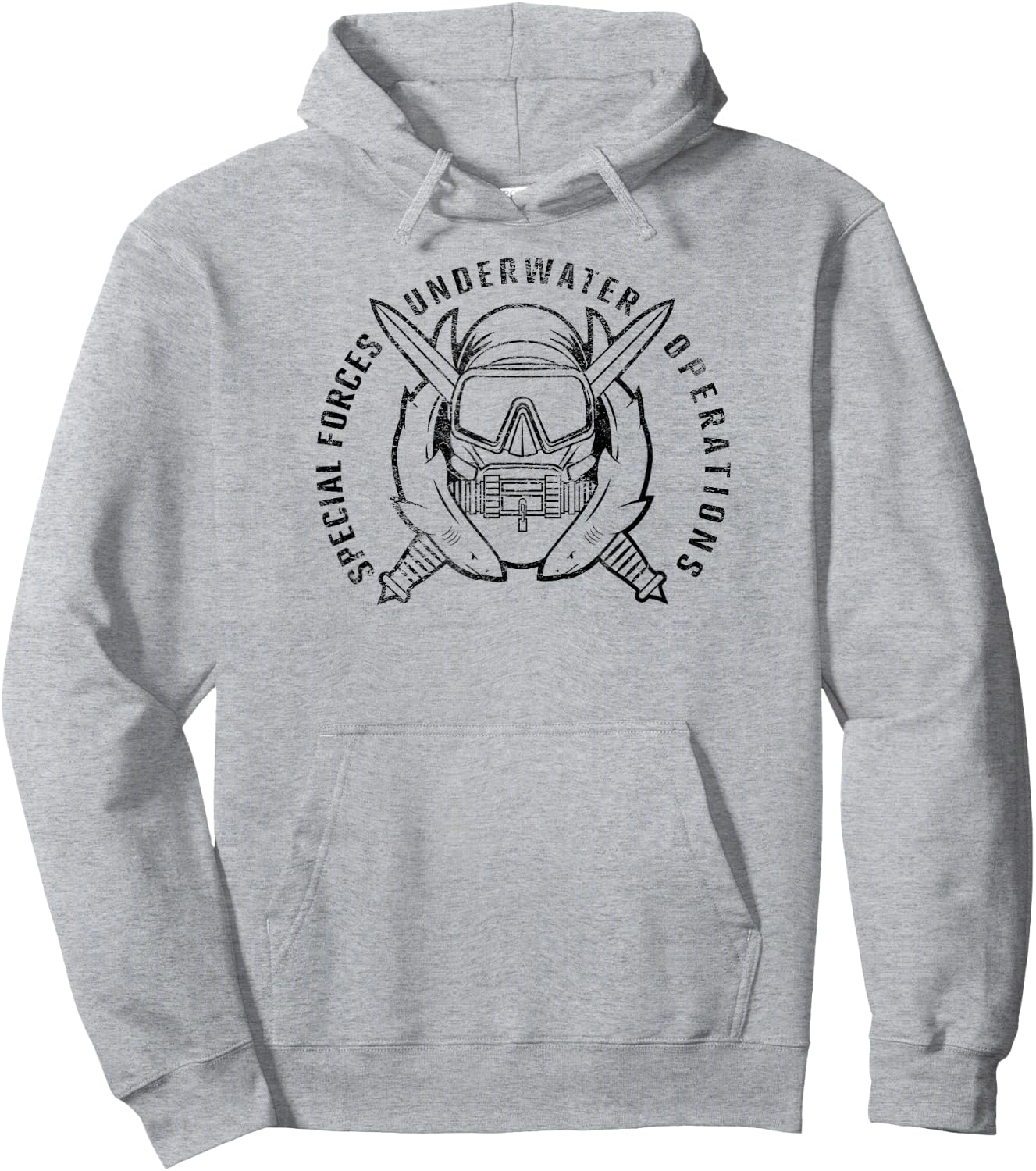 American Marauder: Special Forces Combat Diver Hoodie - Hoodie | Ash