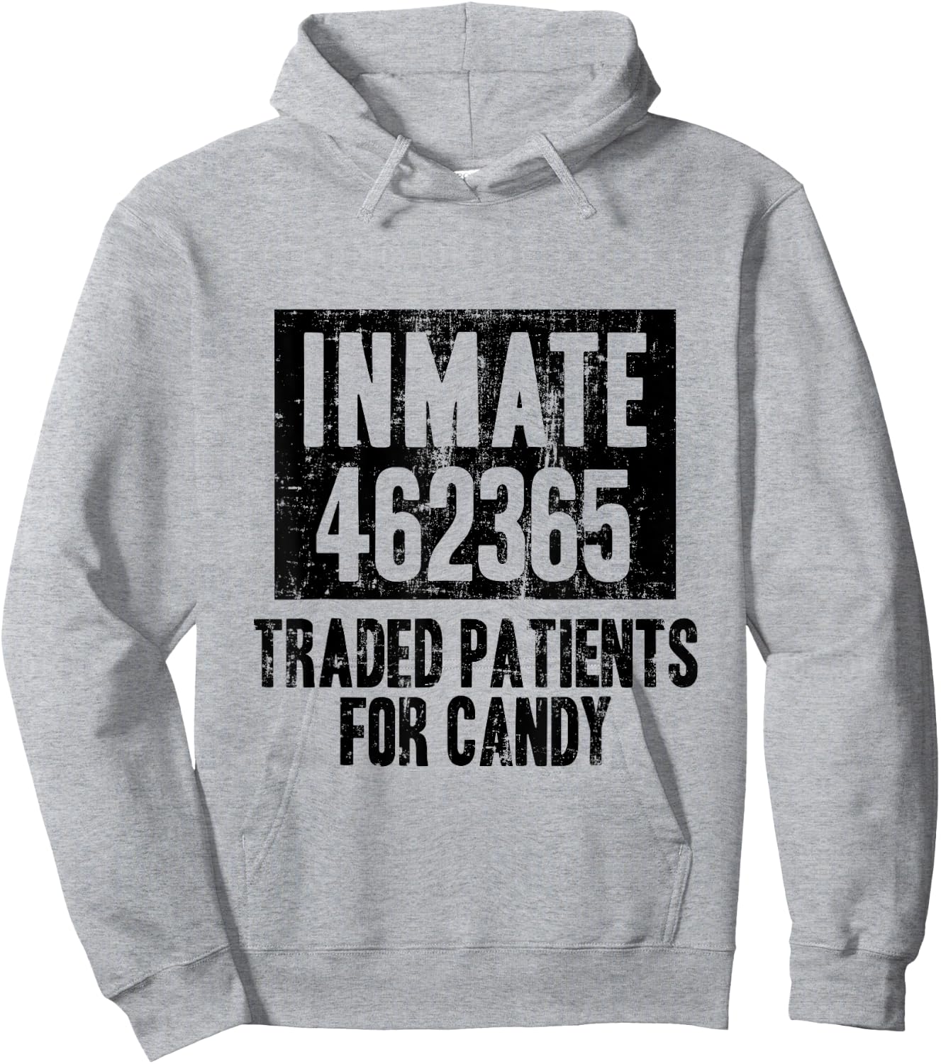Matching Halloween Party Inmate Jail Costume Nurse Doctor Hoodie - Hoodie | Ash