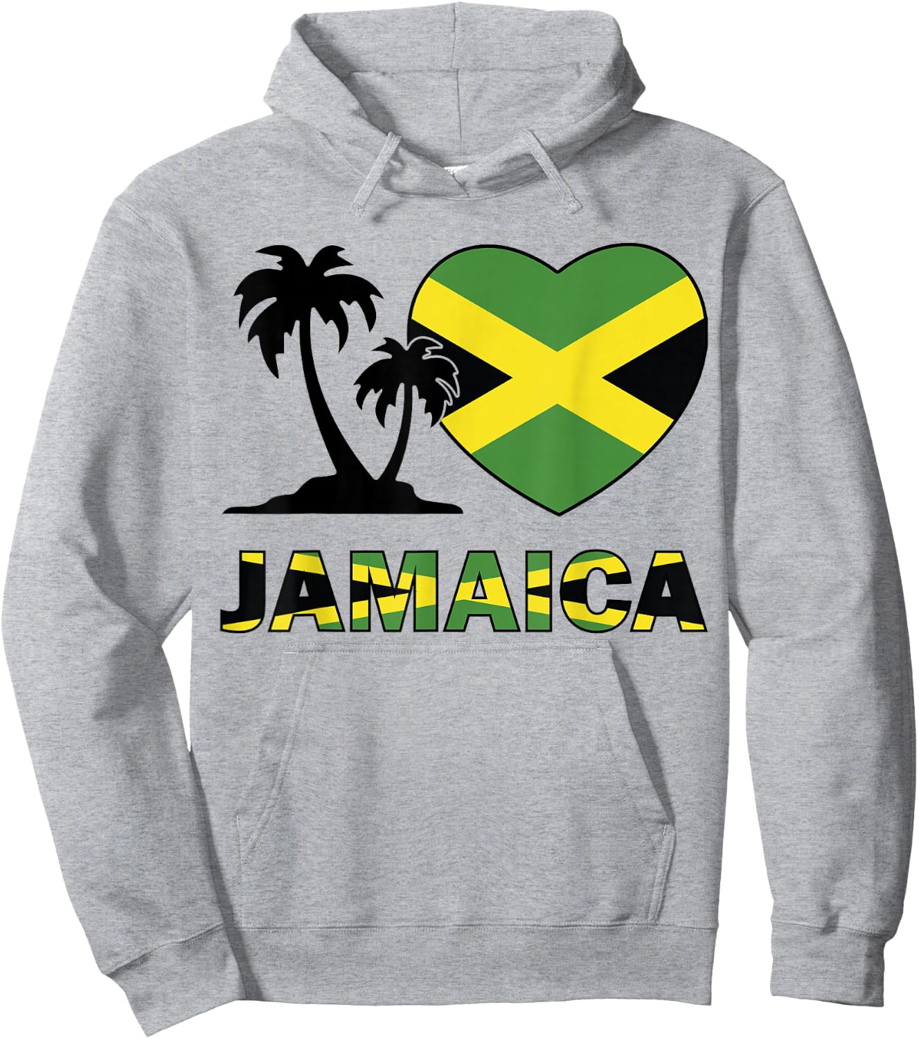 Jamaican Flag Heart Kids Jamaica independence day Boys Girls Hoodie - Hoodie | Ash