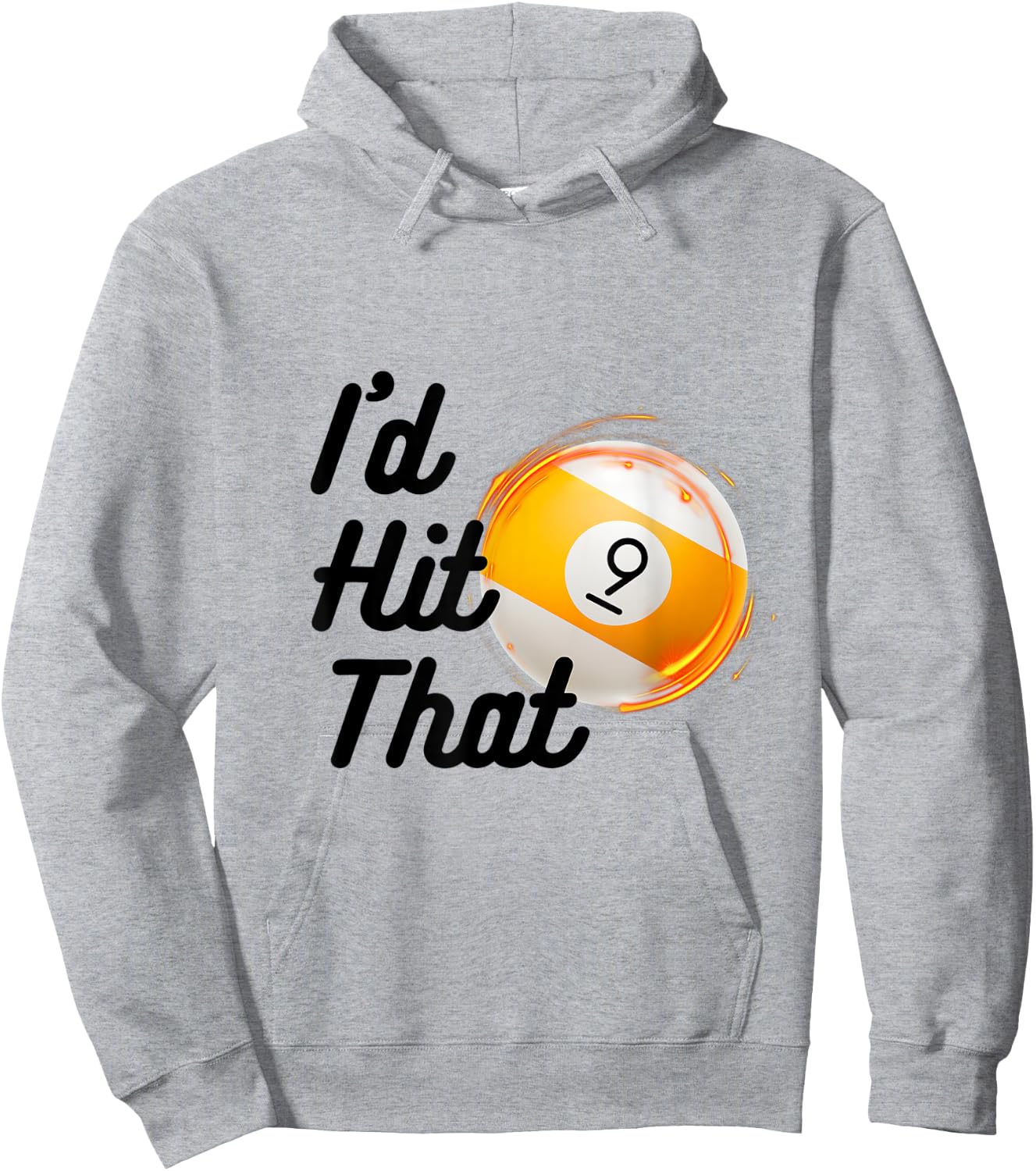 Funny Billiards 9 Ball Pool Player Id Hit That Snooker Shark Hoodie - Hoodie | Ash