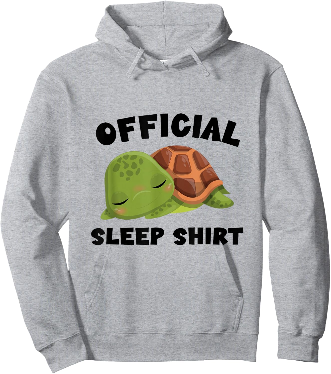 Official sleep shirt turtle turtles Hoodie - Hoodie | Ash