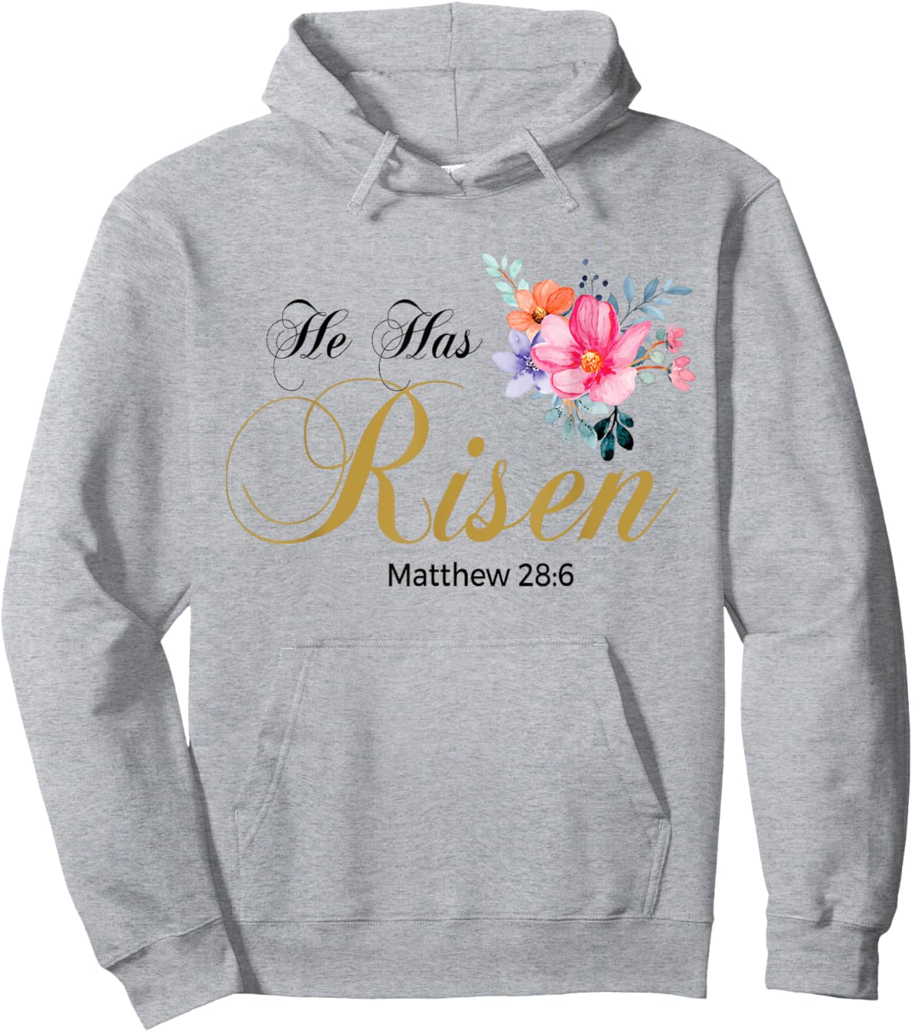 He Has Risen Jesus Religous Easter Sunday Christian Jesus Hoodie - Hoodie | Ash