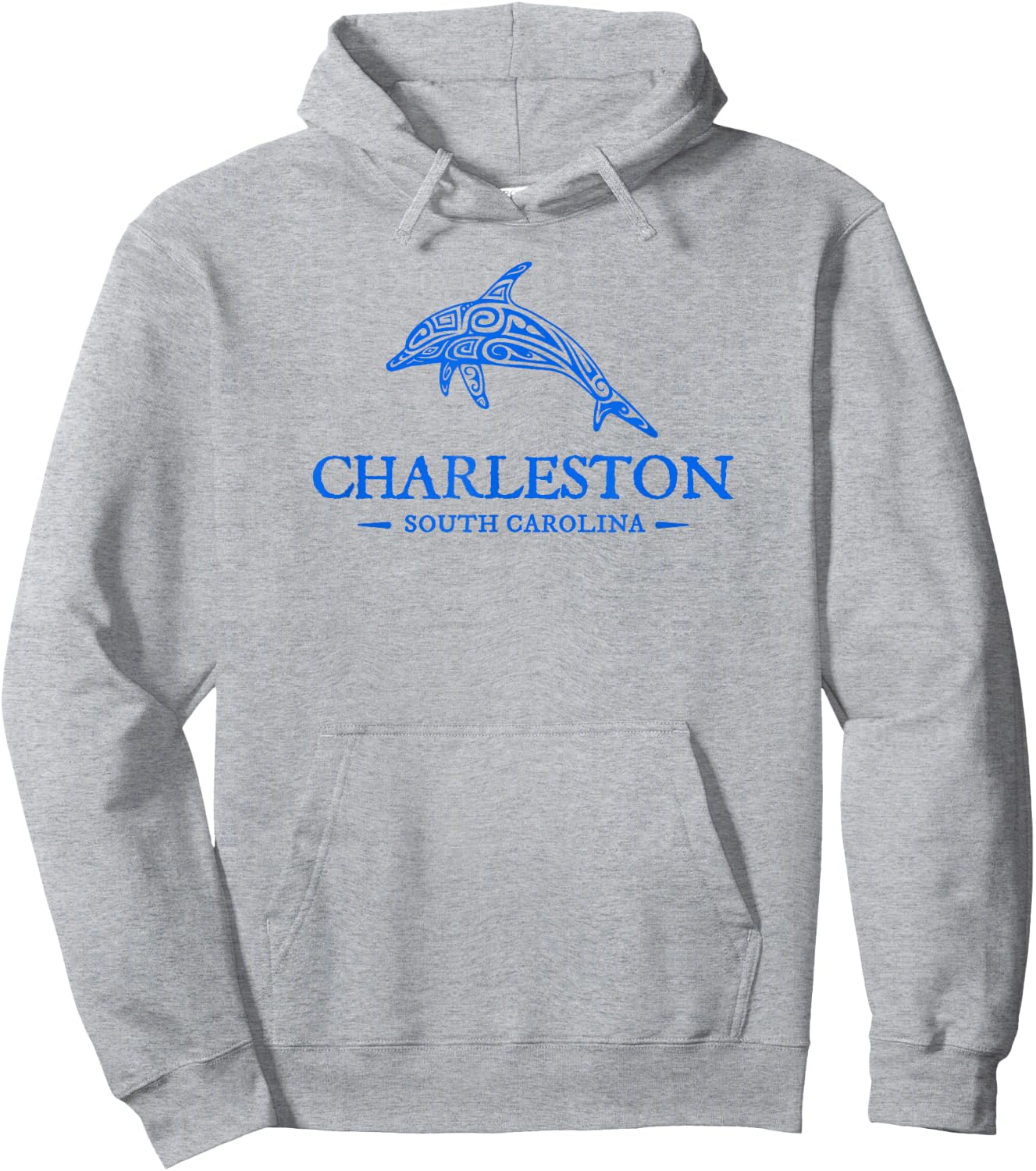 Charleston South Carolina Dolphin Boys Girls Souvenir Hoodie - Hoodie | Ash
