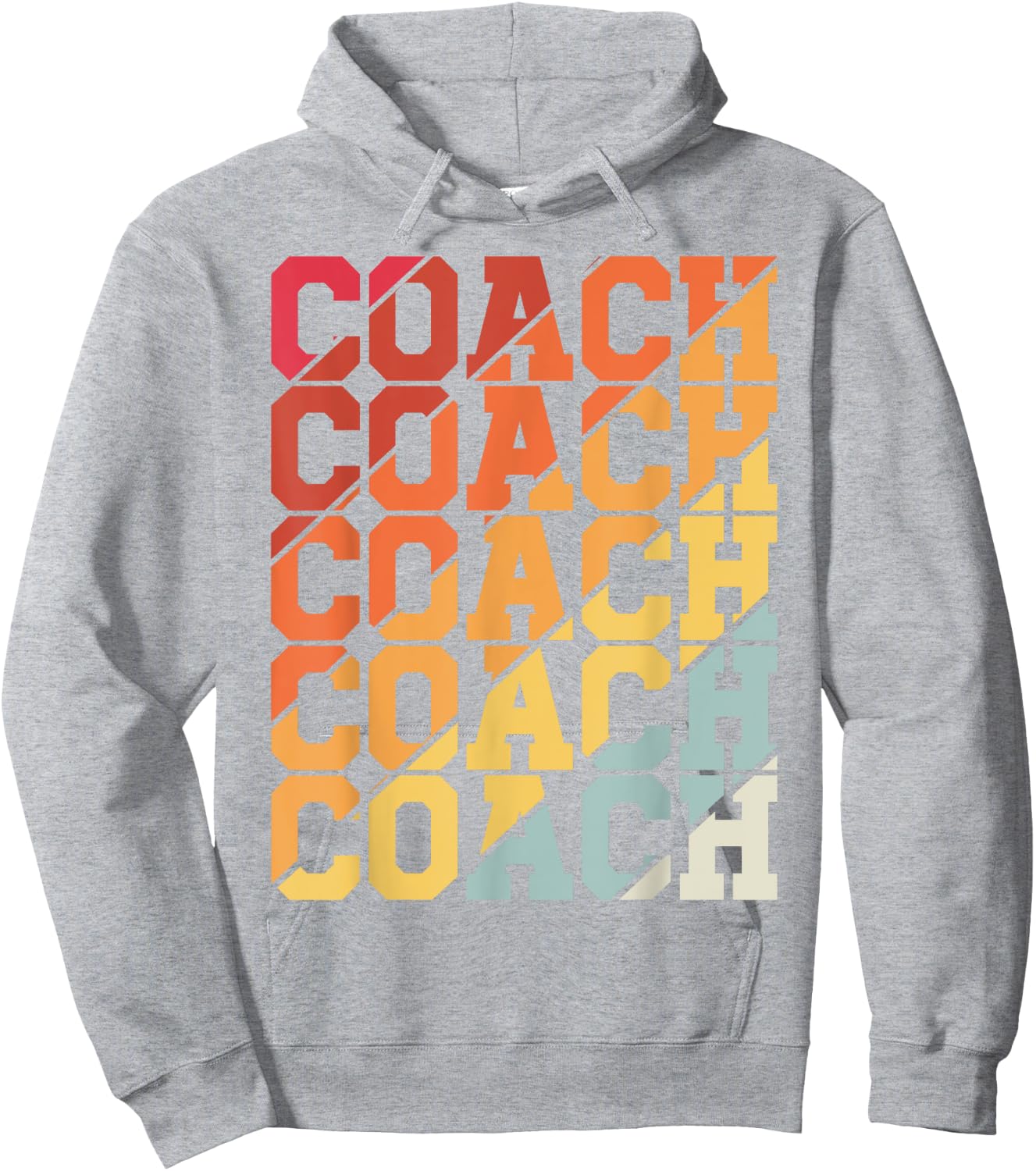 Coach Retro Vintage Sport Soccer Basketball Trainer Coach Hoodie - Hoodie | Ash
