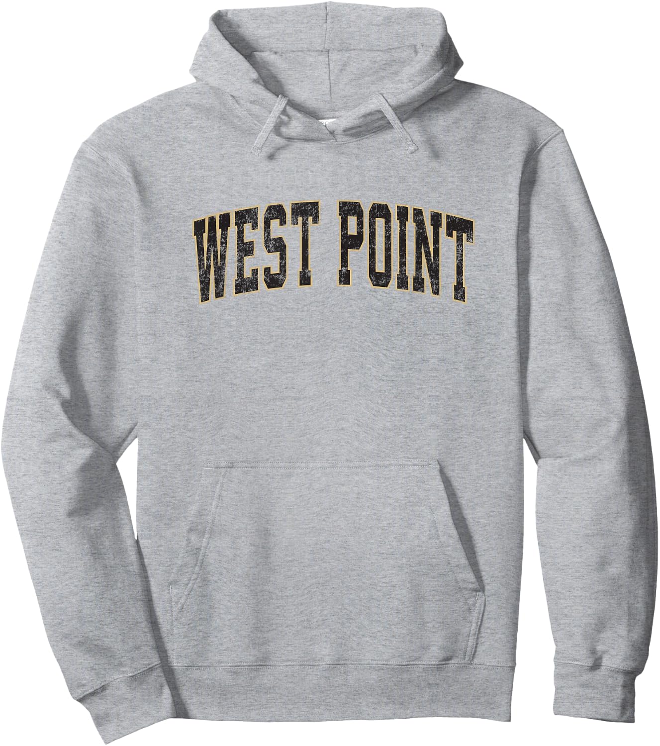 West Point New York NY Vintage Athletic Sports Hoodie - Hoodie | Ash