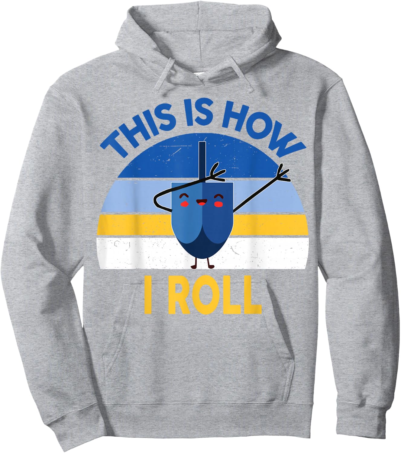 Hanukkah This Is How I Roll Dabbing Kids Toddler Boys Teens Hoodie - Hoodie | Ash