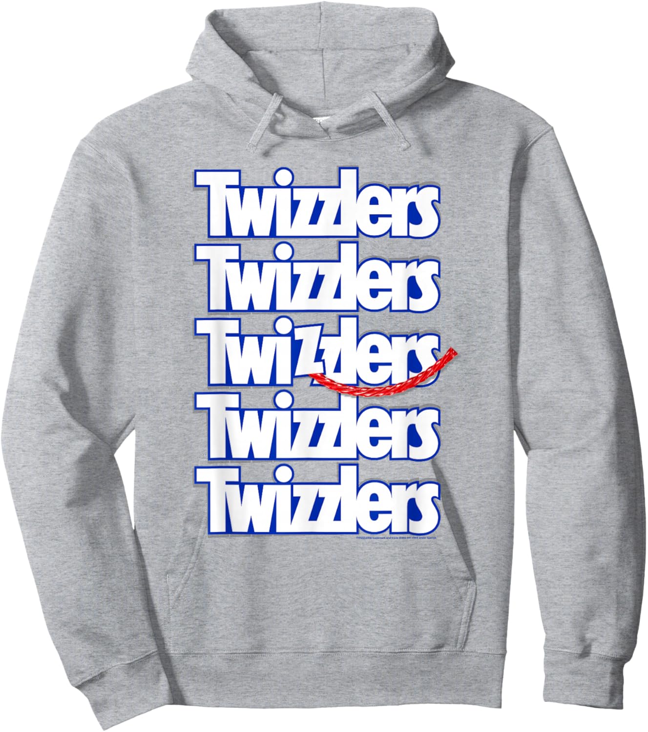 Twizzlers Multi-Title Iconic Official Logo Hoodie - Hoodie | Ash