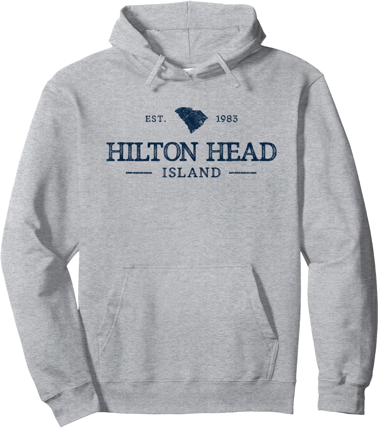 Retro Hilton Head South Carolina Est 1983 Vintage Souvenir Hoodie - Hoodie | Ash