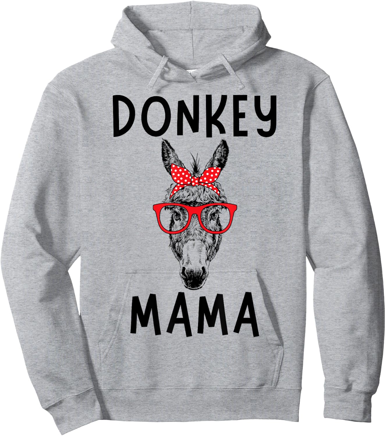 Donkey Mama Donkey Mom Farm Animal Mother's Day Hoodie - Hoodie | Ash