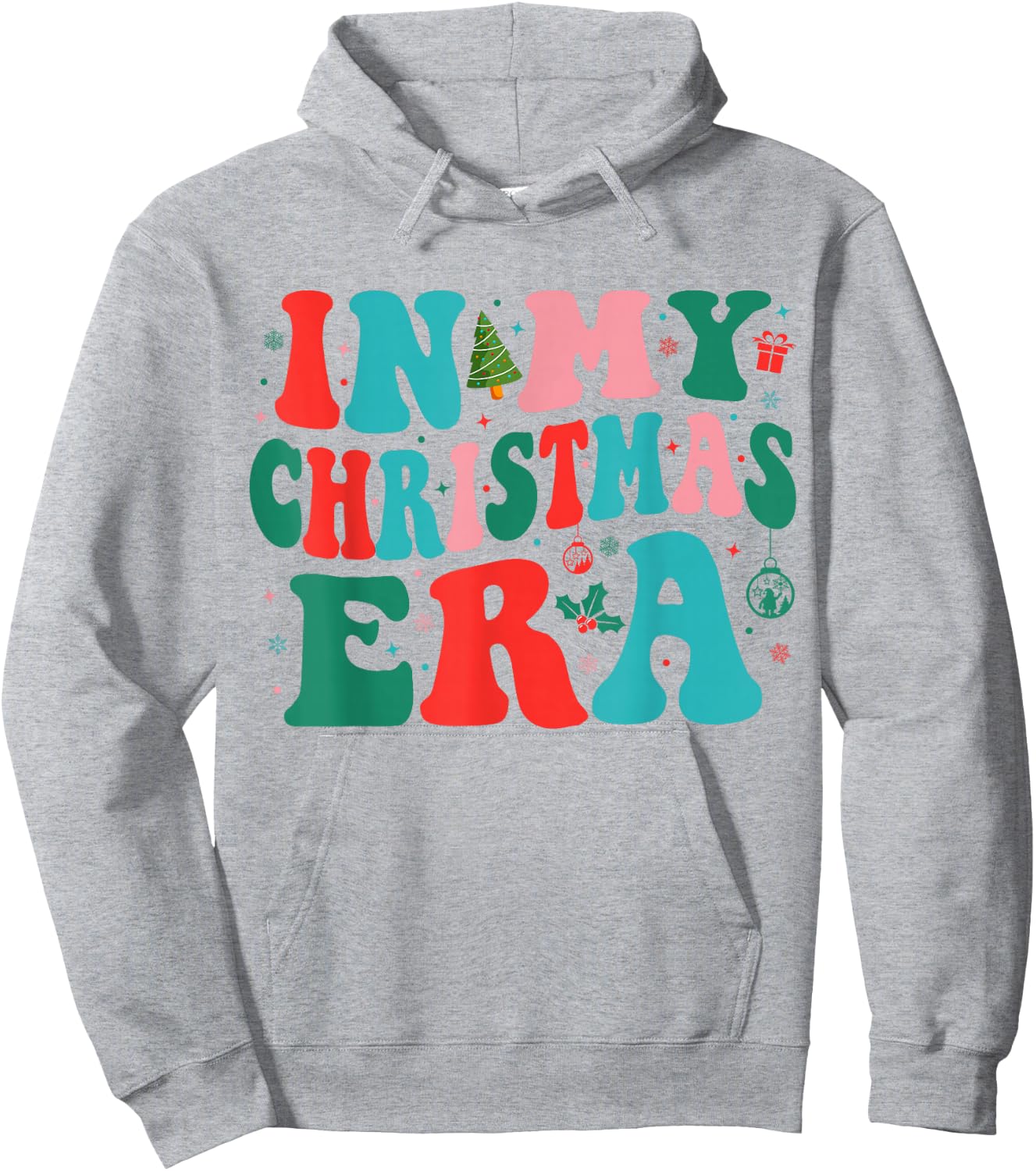 In My Christmas Era Cute Groovy Christmas Holiday Xmas Hoodie - Hoodie | Ash