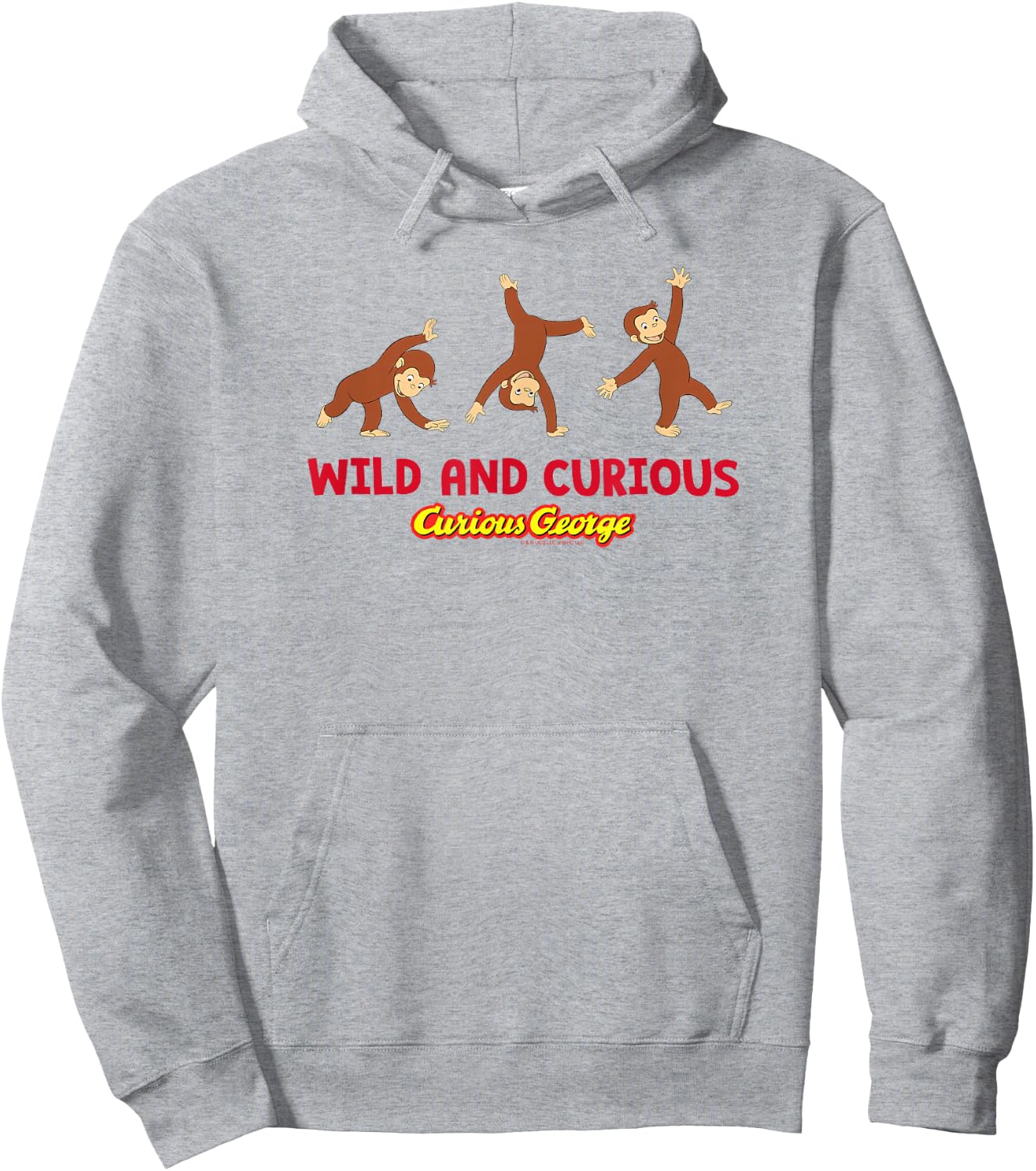 Curious George Wild and Curious Cartwheel Hoodie - Hoodie | Ash