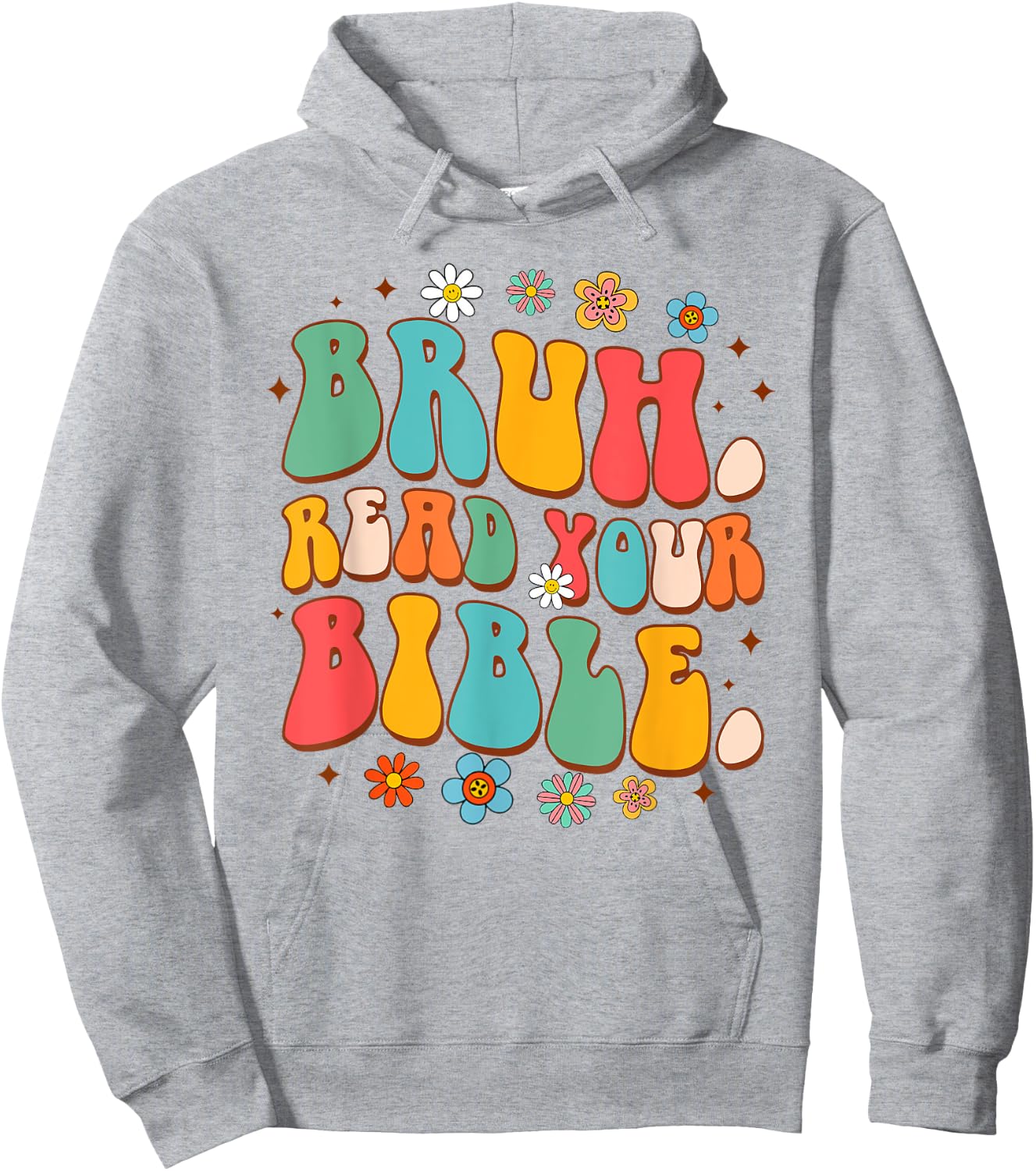 Funny Christian Jesus God Religious Bruh Reads Your Bible Hoodie - Hoodie | Ash