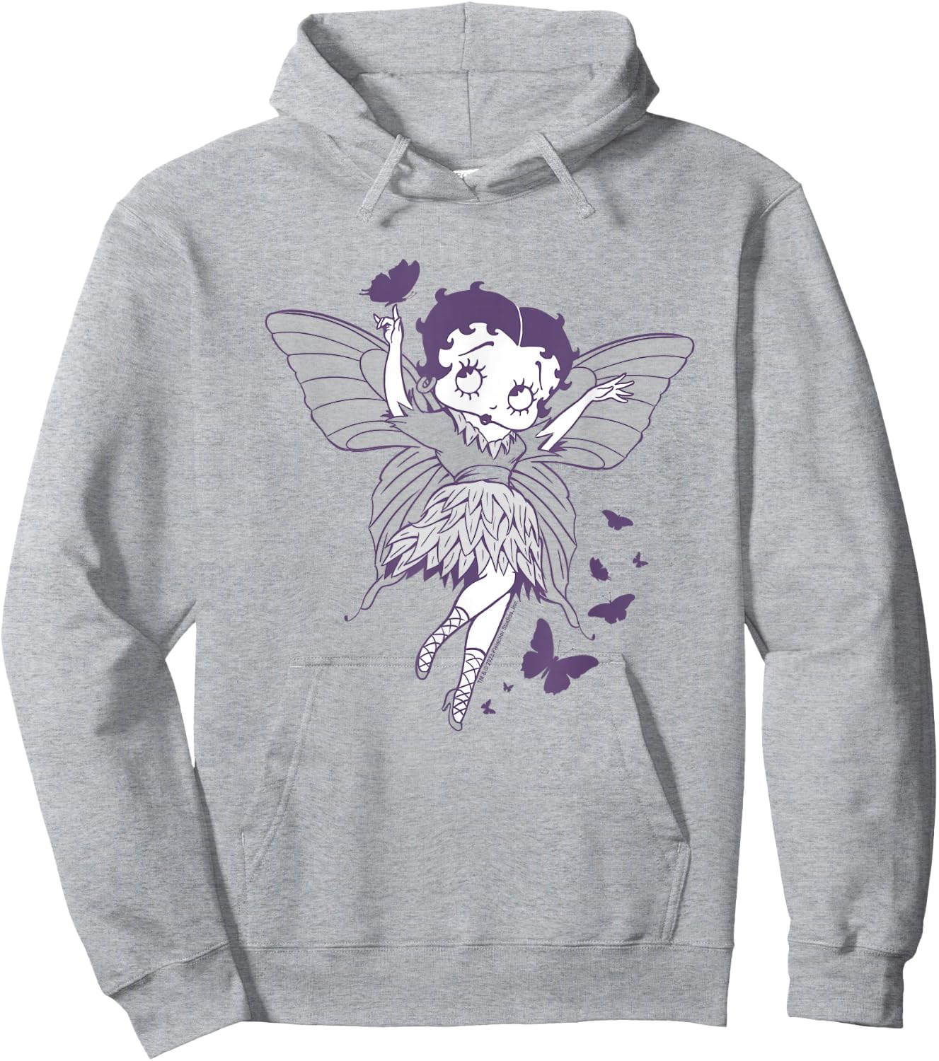 Betty Boop Butterfly Fairy Hoodie - Hoodie | Ash