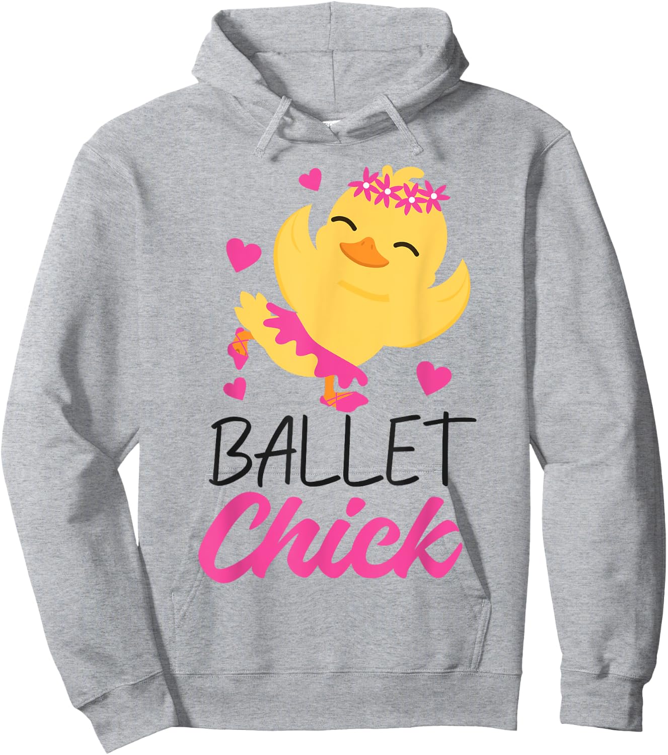 Ballet Dancer Dance Girl Ballerina Chicken Ballet Chick Hoodie - Hoodie | Ash