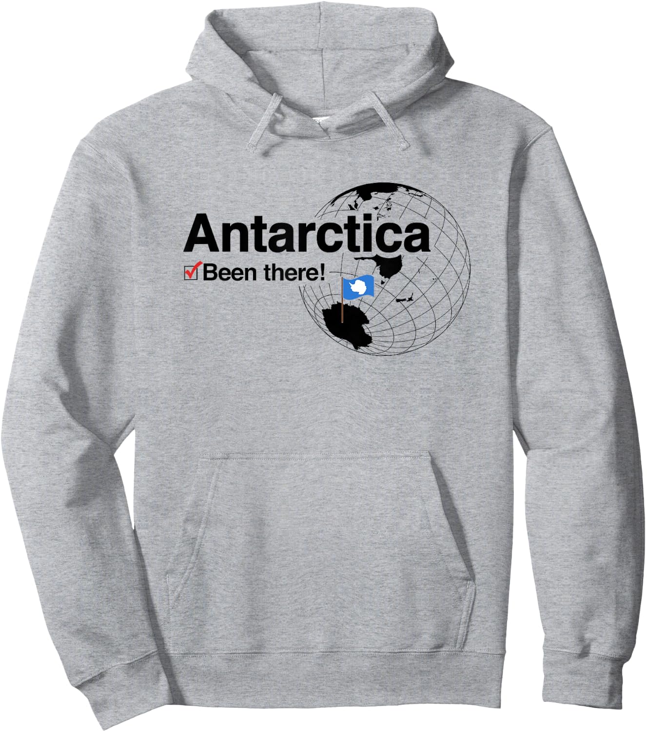 Arctic Travel Souvenirs I've Been There Antarctica Hoodie - Hoodie | Ash
