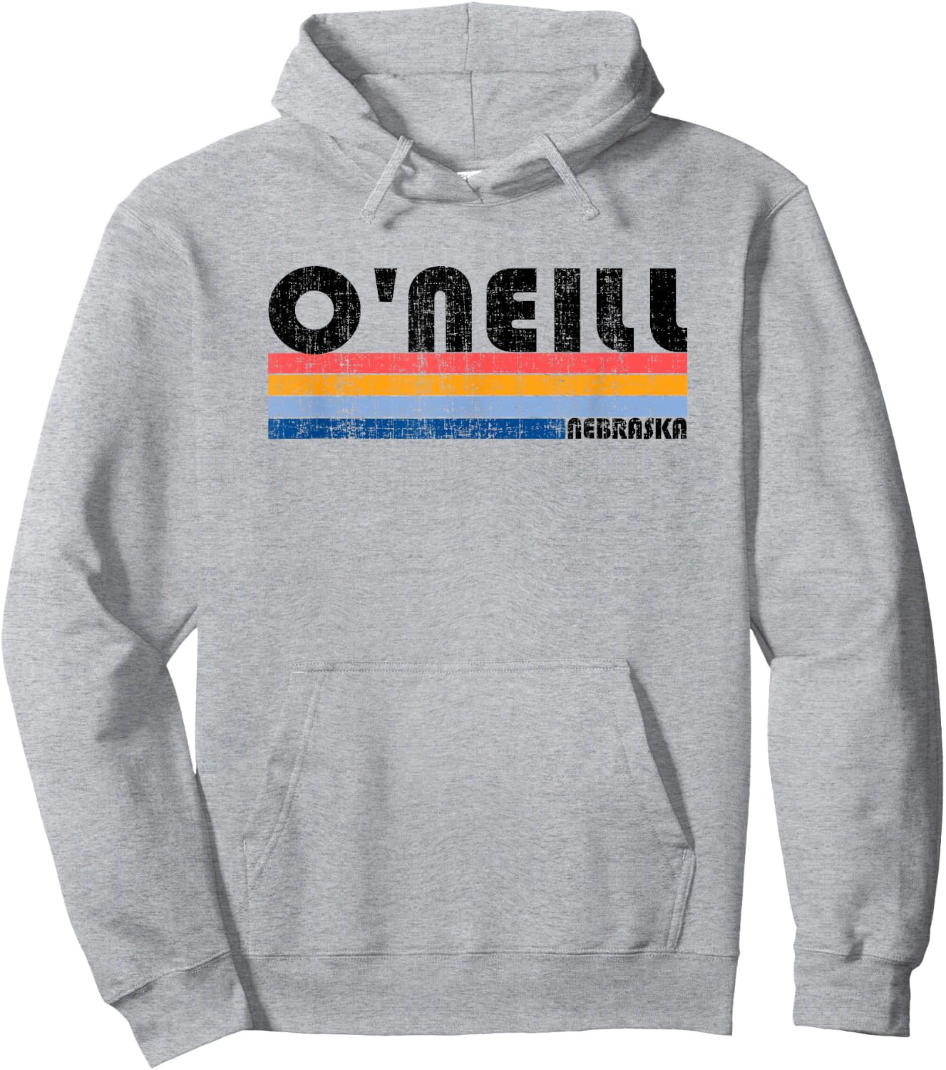 Vintage 70s 80s Style O'Neill, NE Hoodie - Hoodie | Ash