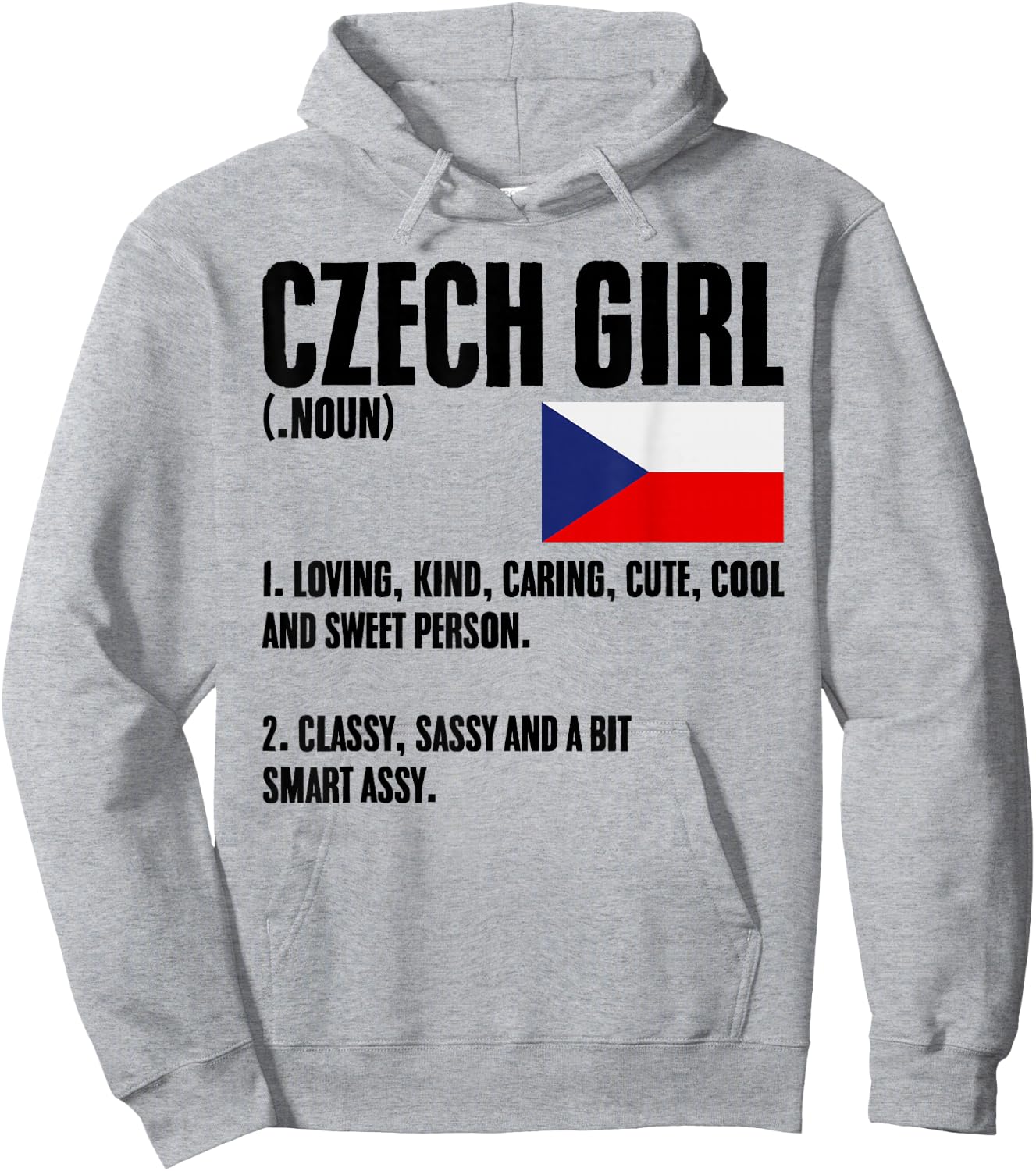 Czech Girl Definition Czech Republic Flag Prague Czech Women Hoodie - Hoodie | Ash