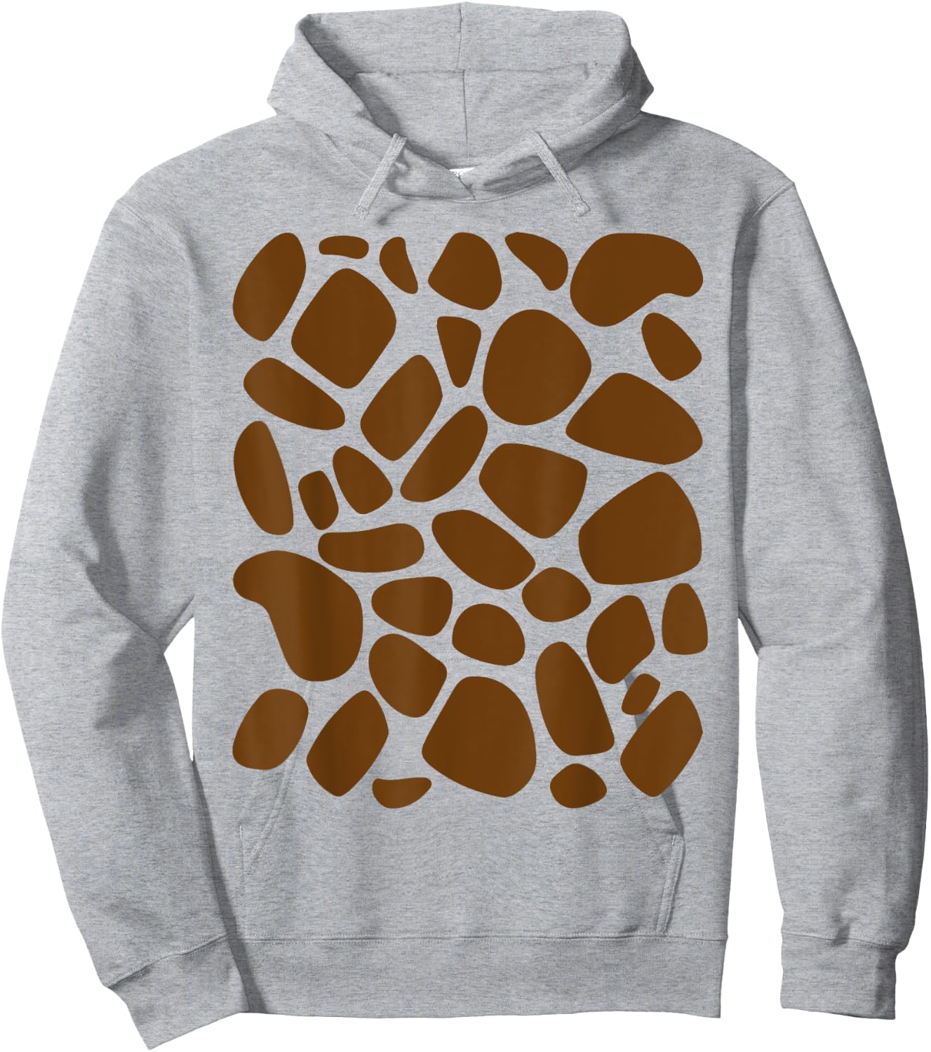 Giraffe Print DIY Pattern Trick or Treat Jungle Animals Hoodie - Hoodie | Ash