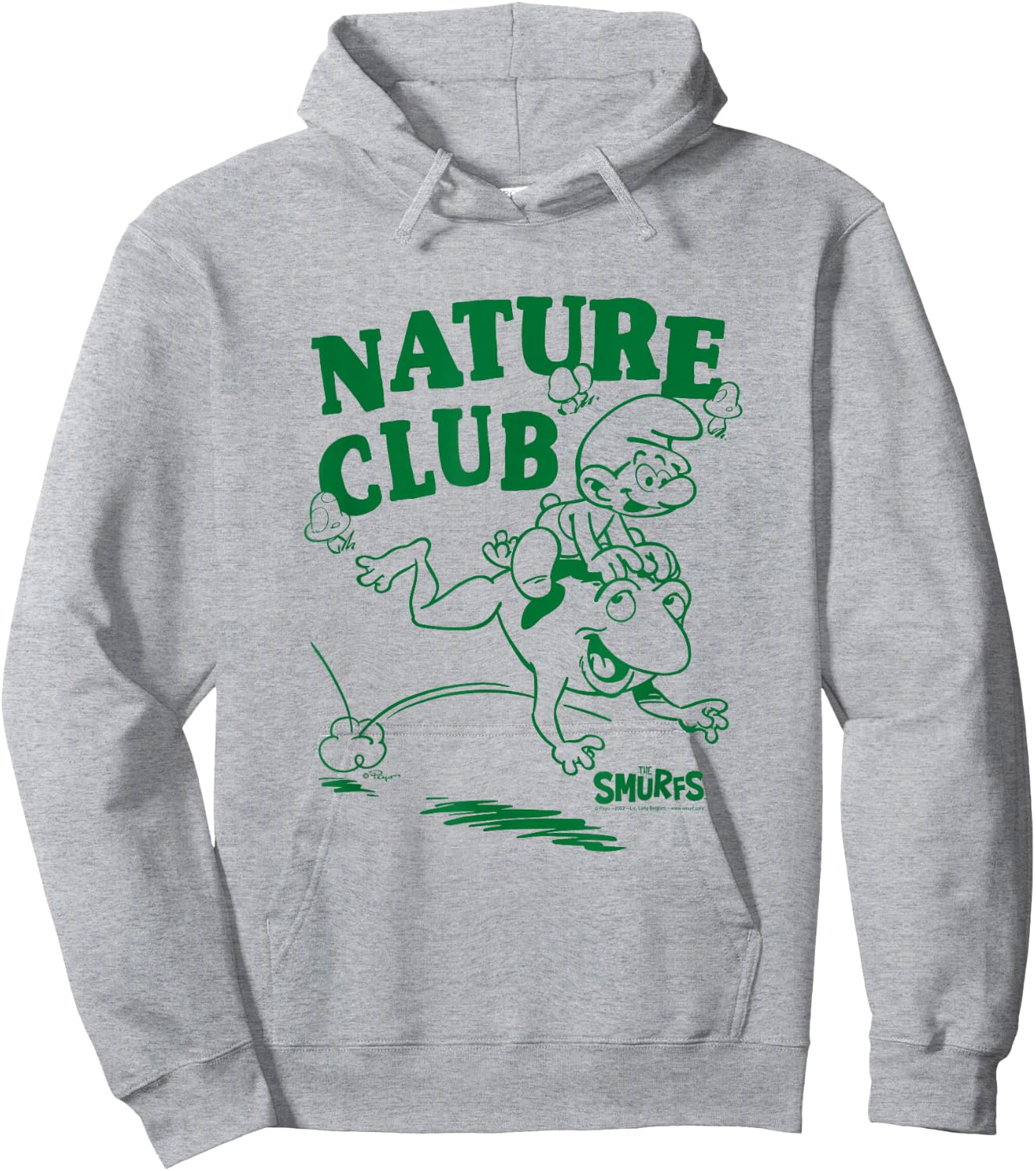 The Smurfs Nature Club Frog Hoodie - Hoodie | Ash