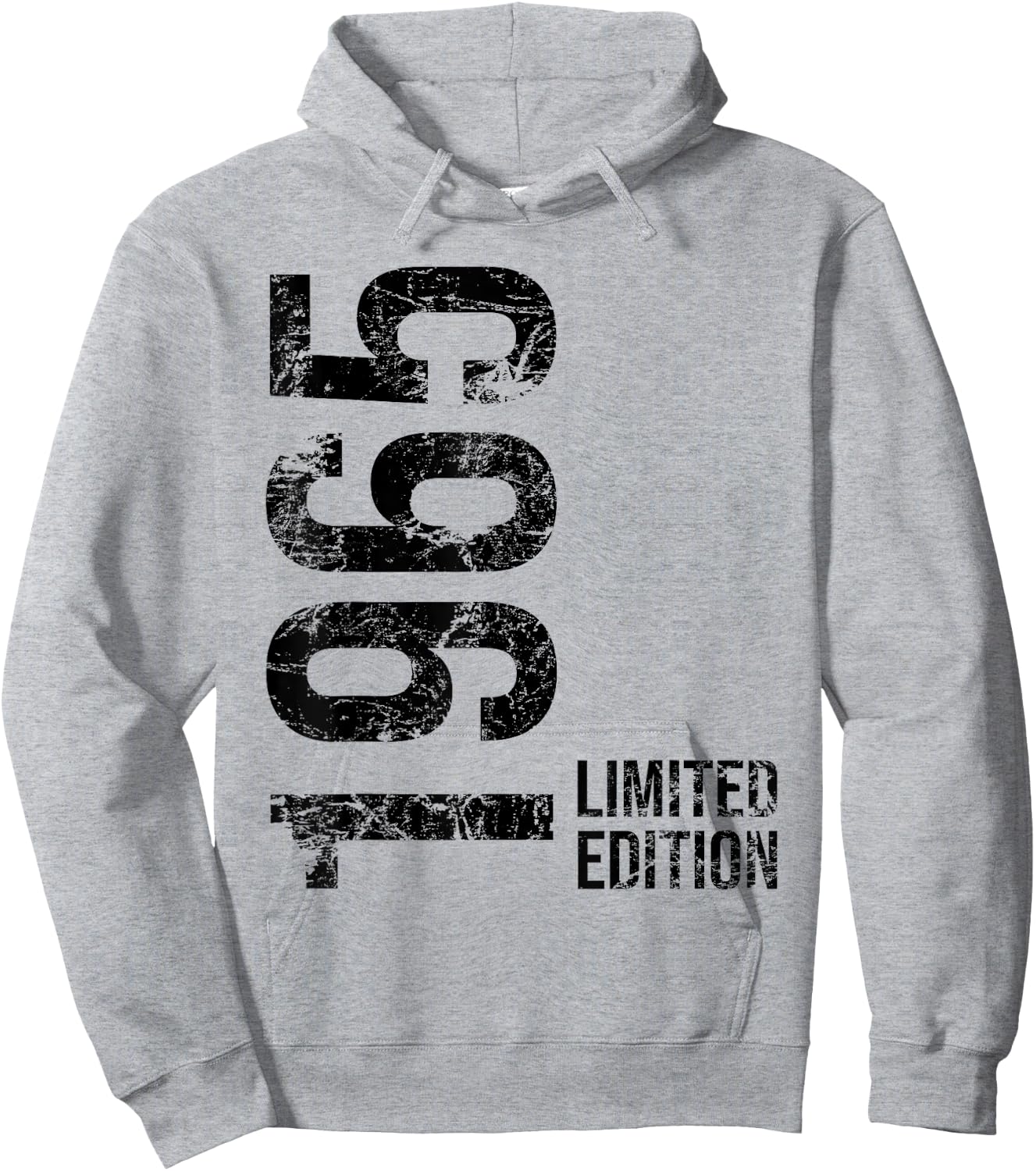 60th Birthday 60 Years Old Man Woman Vintage 1965 Hoodie - Hoodie | Ash