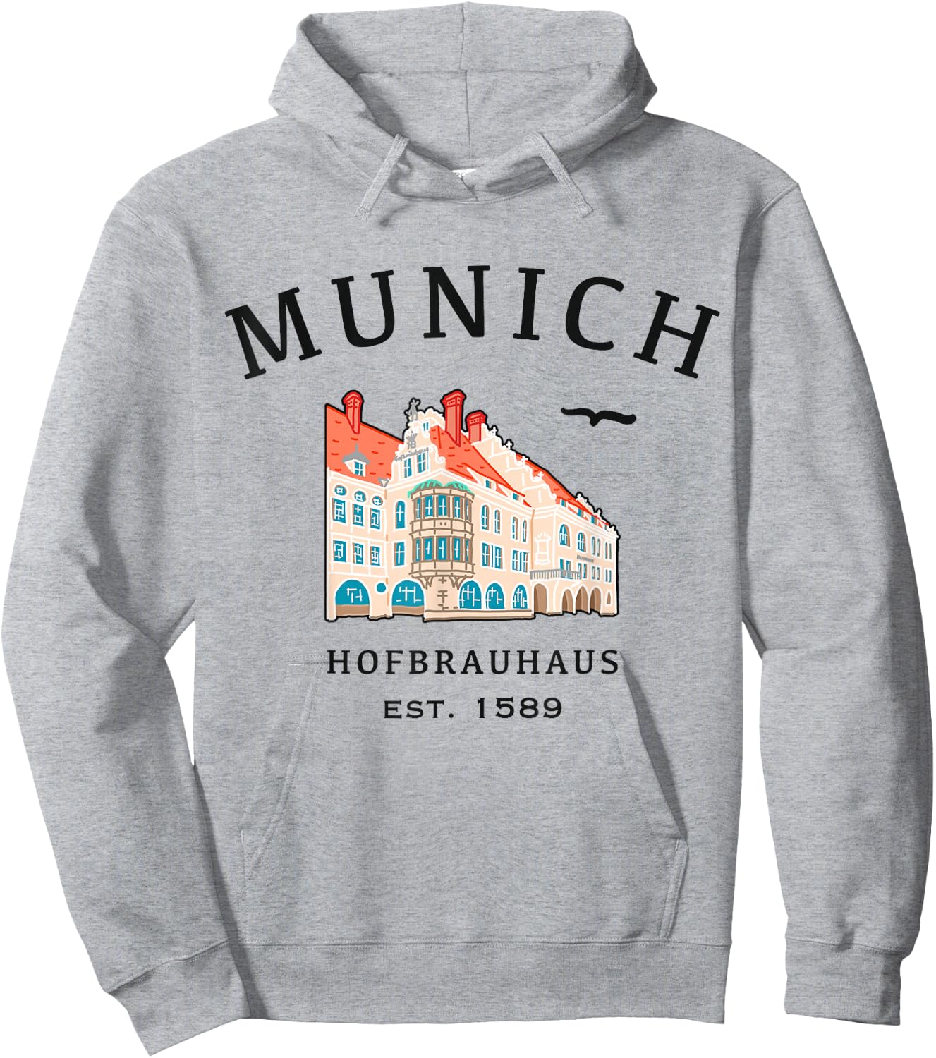 Munich, Baudenkmal Hofbrauhaus, Bavaria, Germany Hoodie - Hoodie | Ash