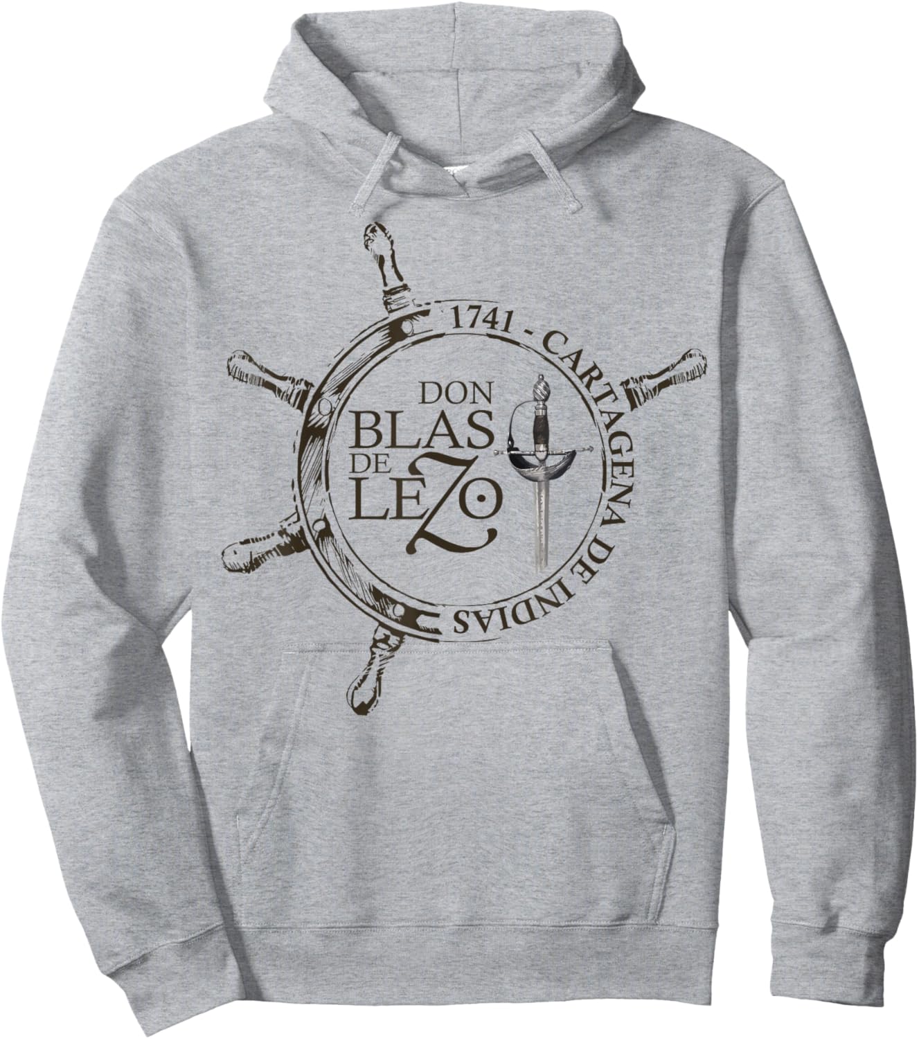 Blas de Lezo, Cartagena de Indias, 1741. Military Hoodie - Hoodie | Ash