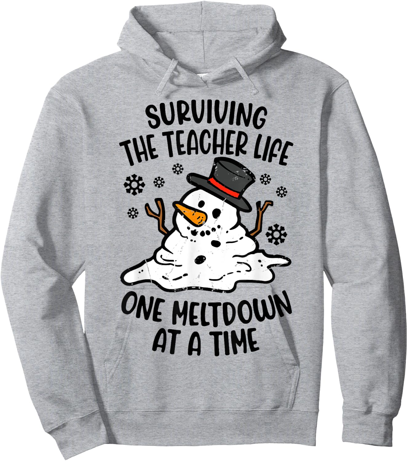 Surviving The Teacher Life One Meltdown At A Time Hoodie - Hoodie | Ash