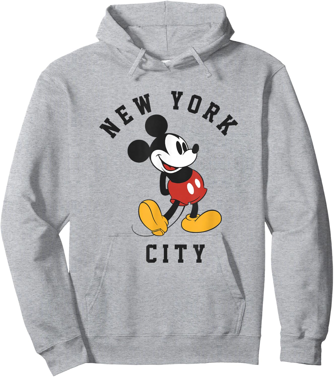 Disney Mickey And Friends Mickey New York City Retro Poster Hoodie - Hoodie | Ash
