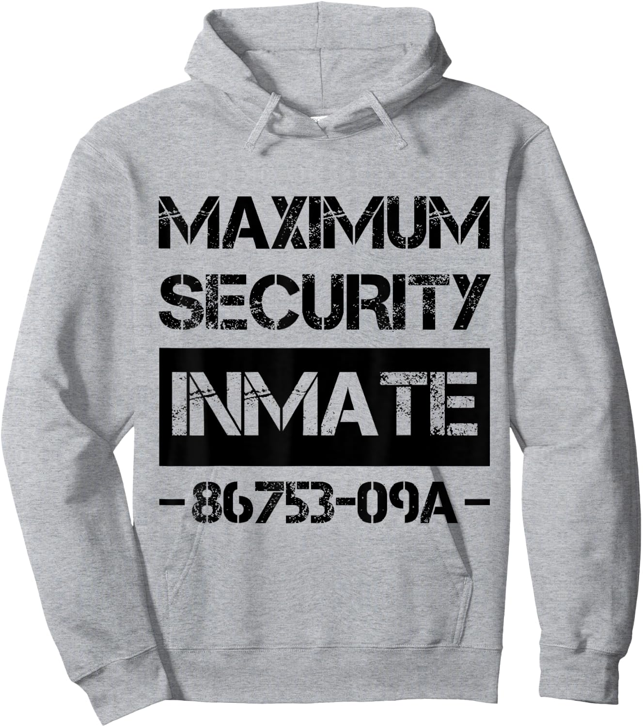 Security Ward Inmate Costume Jail Funny Lazy Halloween Hoodie - Hoodie | Ash