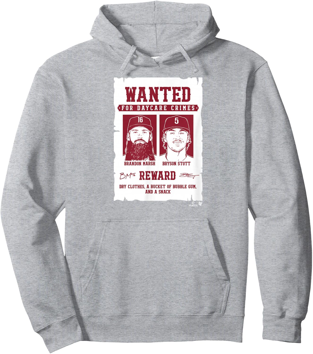Bryson Stott & Brandon Marsh - Daycare Crimes - Philadelphia Hoodie - Hoodie | Ash