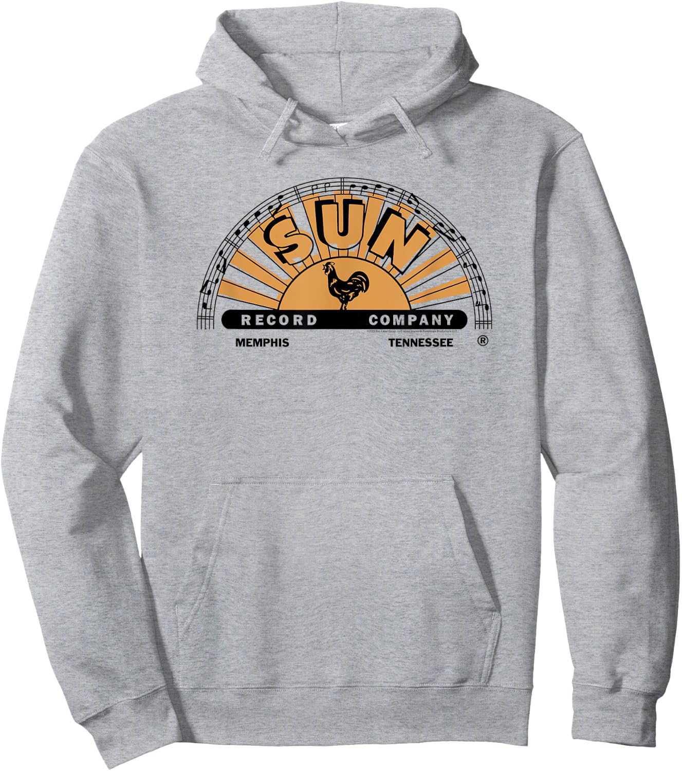 Sun Records Half Logo Painted Fill Hoodie - Hoodie | Ash