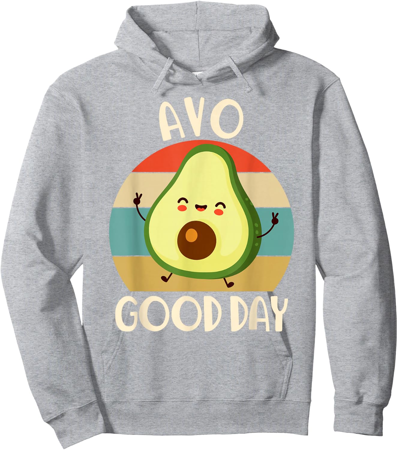 Avocado Shirt Kids Toddler Boys Cute Avo Good Day Funny Hoodie - Hoodie | Ash