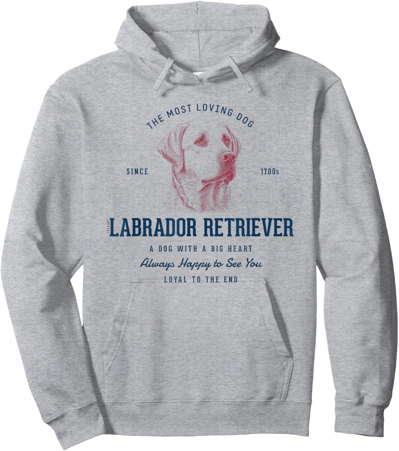 Retro Styled Vintage Labrador Retriever Hoodie - Hoodie | Ash