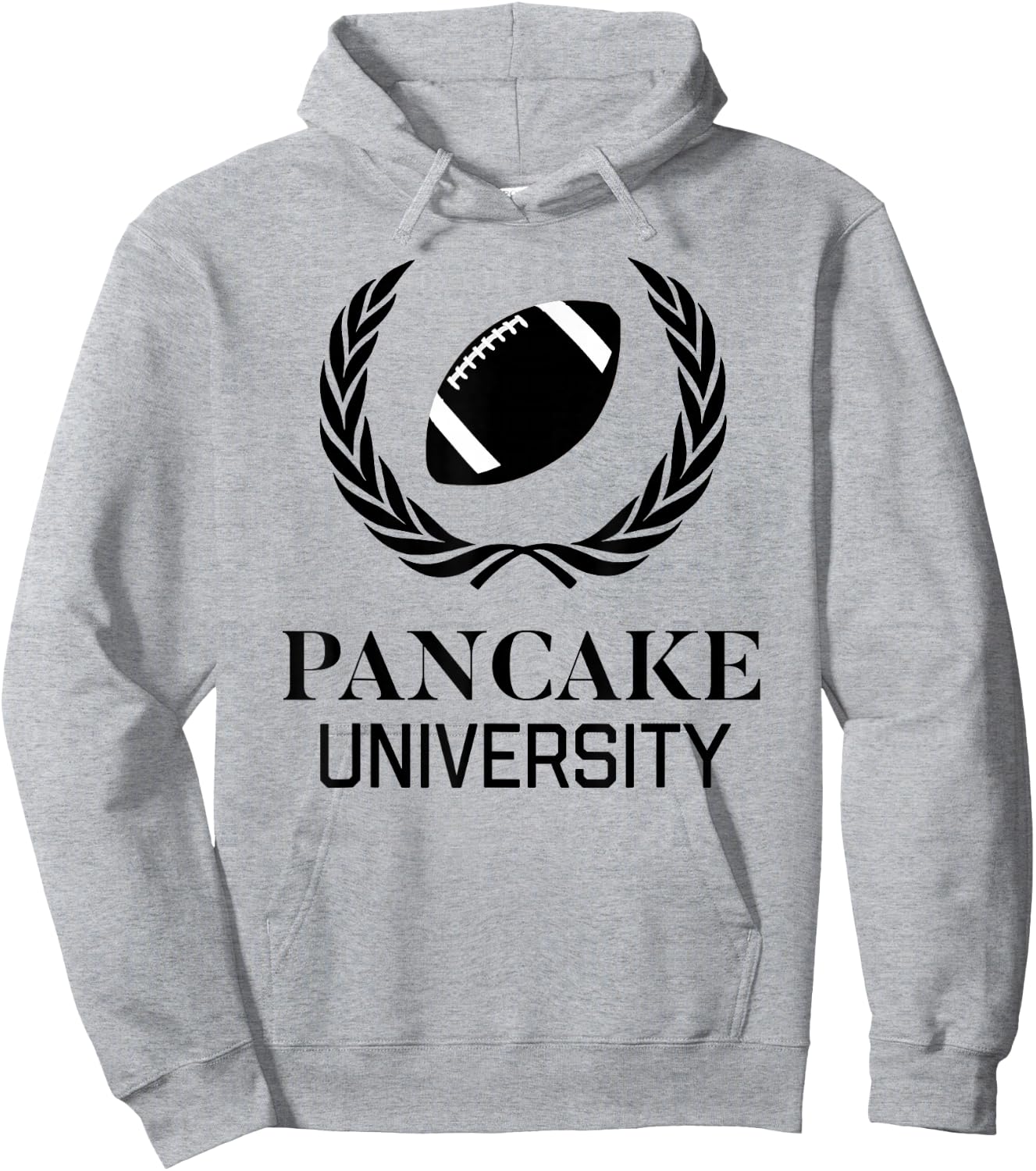 Pancake University American Football Offensive Lineman Hoodie - Hoodie | Ash