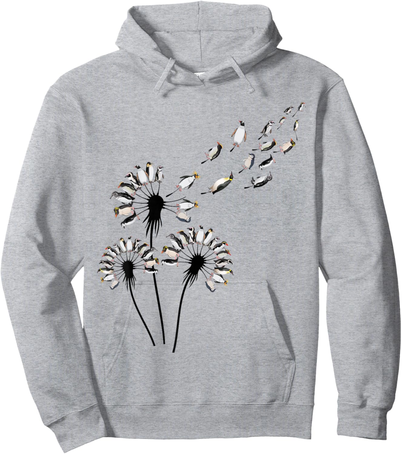 Dandelion Penguins Shirt for Penguin Lover | Penguin Hoodie - Hoodie | Ash