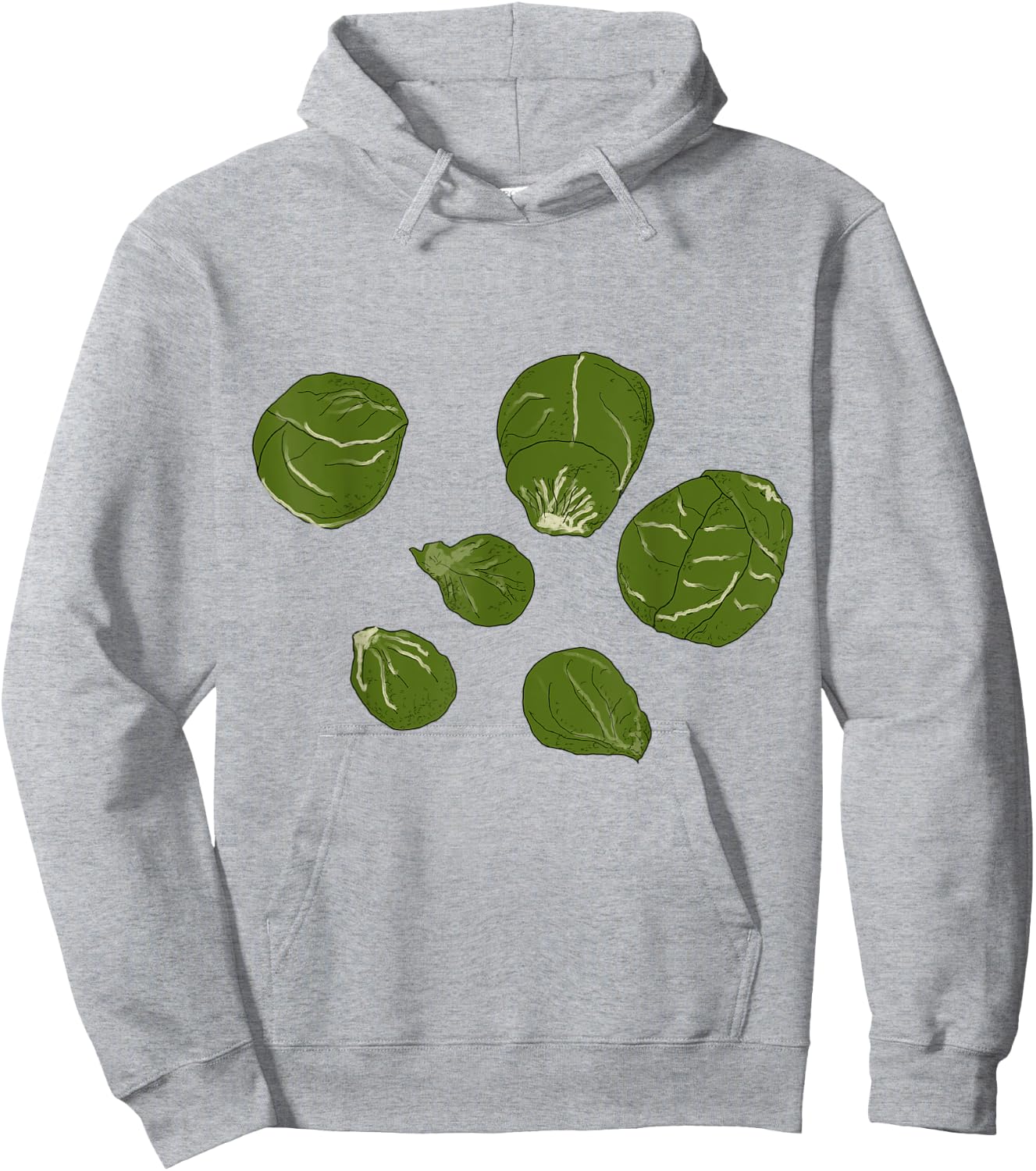 Brussel Sprouts Halloween Costume Gardening Farming Veggie Hoodie - Hoodie | Ash