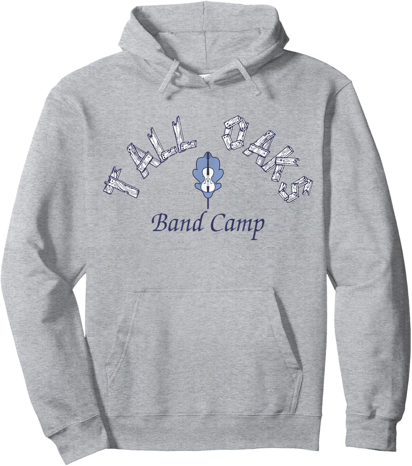 Tall Oaks Band Camp Grunge Vintage Hoodie - Hoodie | Ash