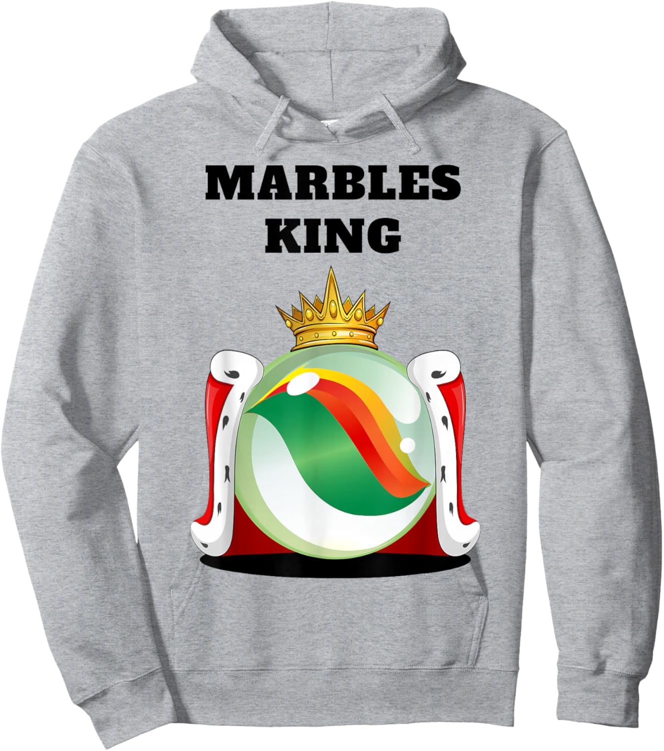 Marbles King | Boys Marbles Design | Marbles Hoodie - Hoodie | Ash
