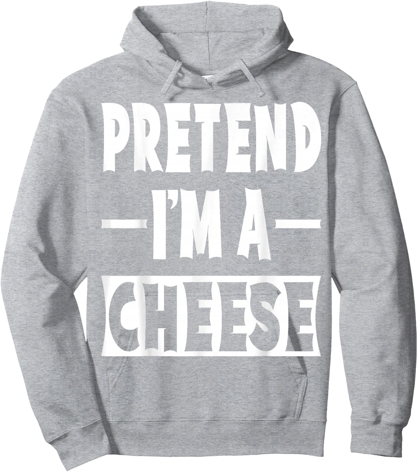 Pretend I'm A Cheese Costume Party Lazy Halloween Cheese Hoodie - Hoodie | Ash