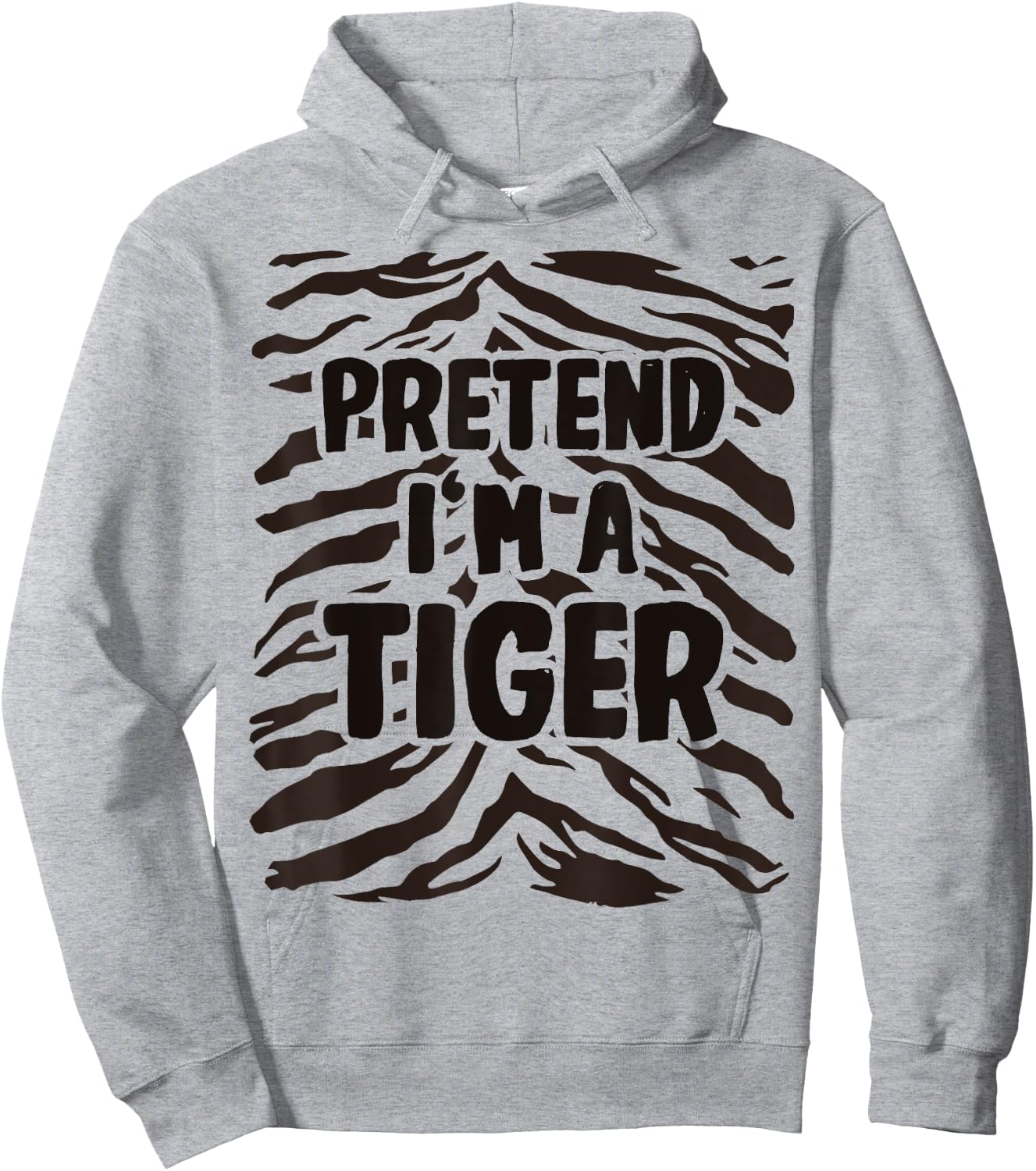Pretend I'm a Tiger Costume Halloween Hoodie - Hoodie | Ash