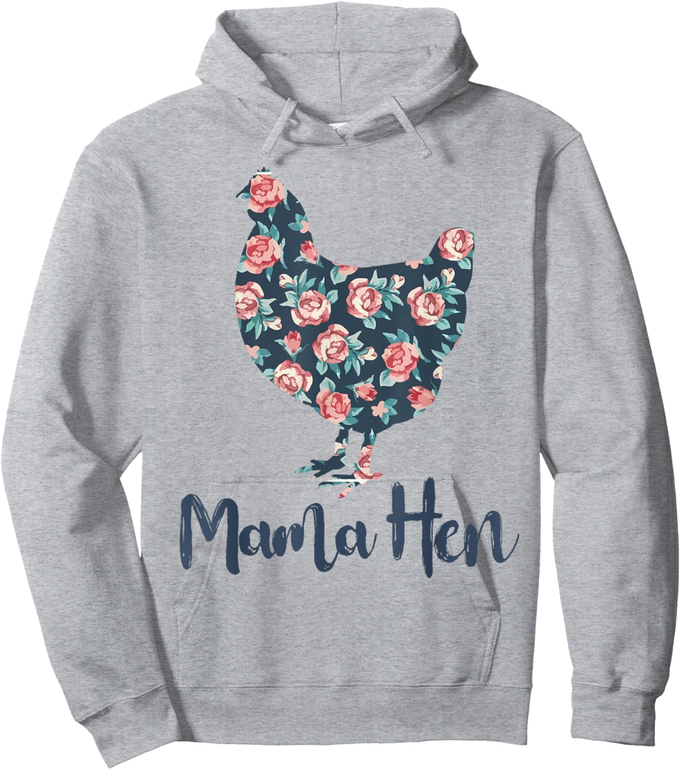 Chicken-Shirt Mama Hen Funny Farm Mom Mother Day Gift Women Hoodie - Hoodie | Ash
