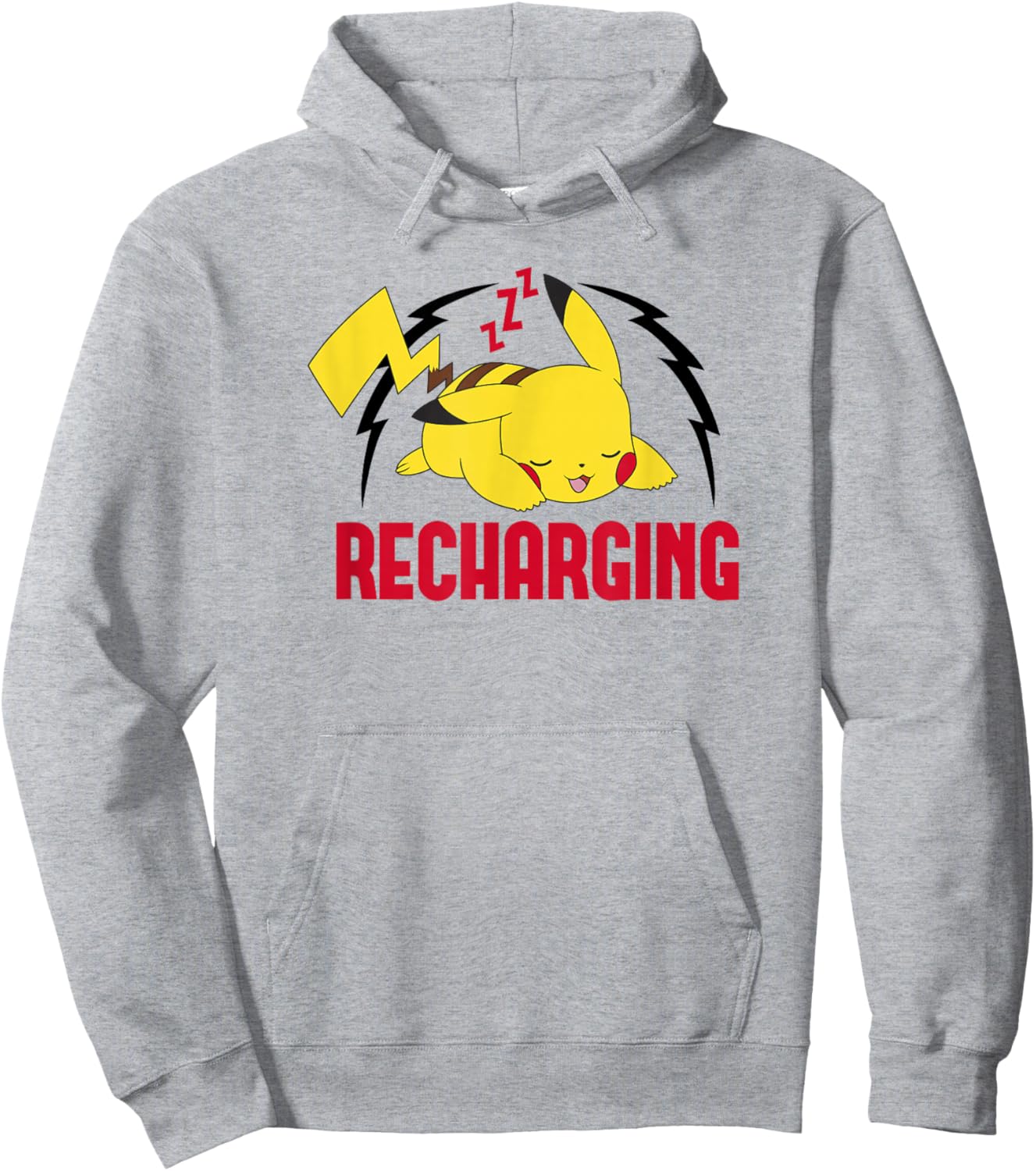 Pokémon Pikachu Sleeping Recharging Poster Hoodie - Hoodie | Ash