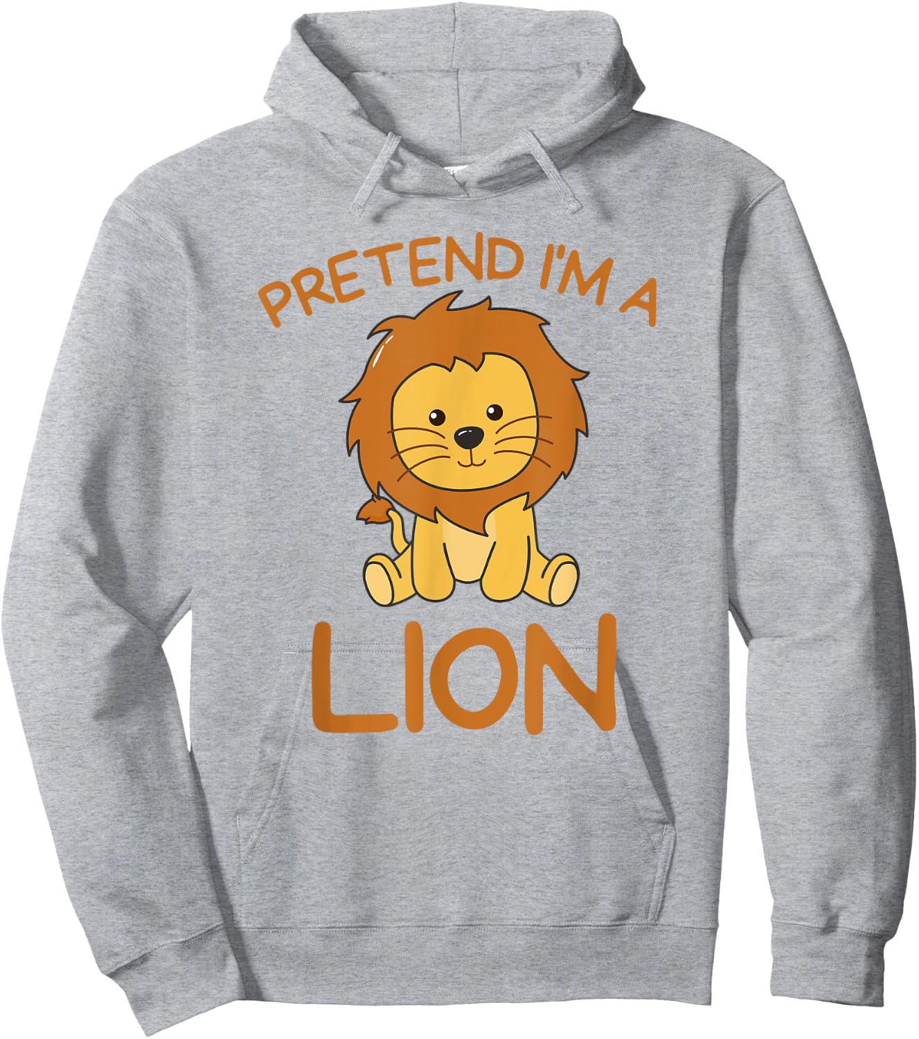 Pretend I'm A Lion Halloween Costume Hoodie - Hoodie | Ash