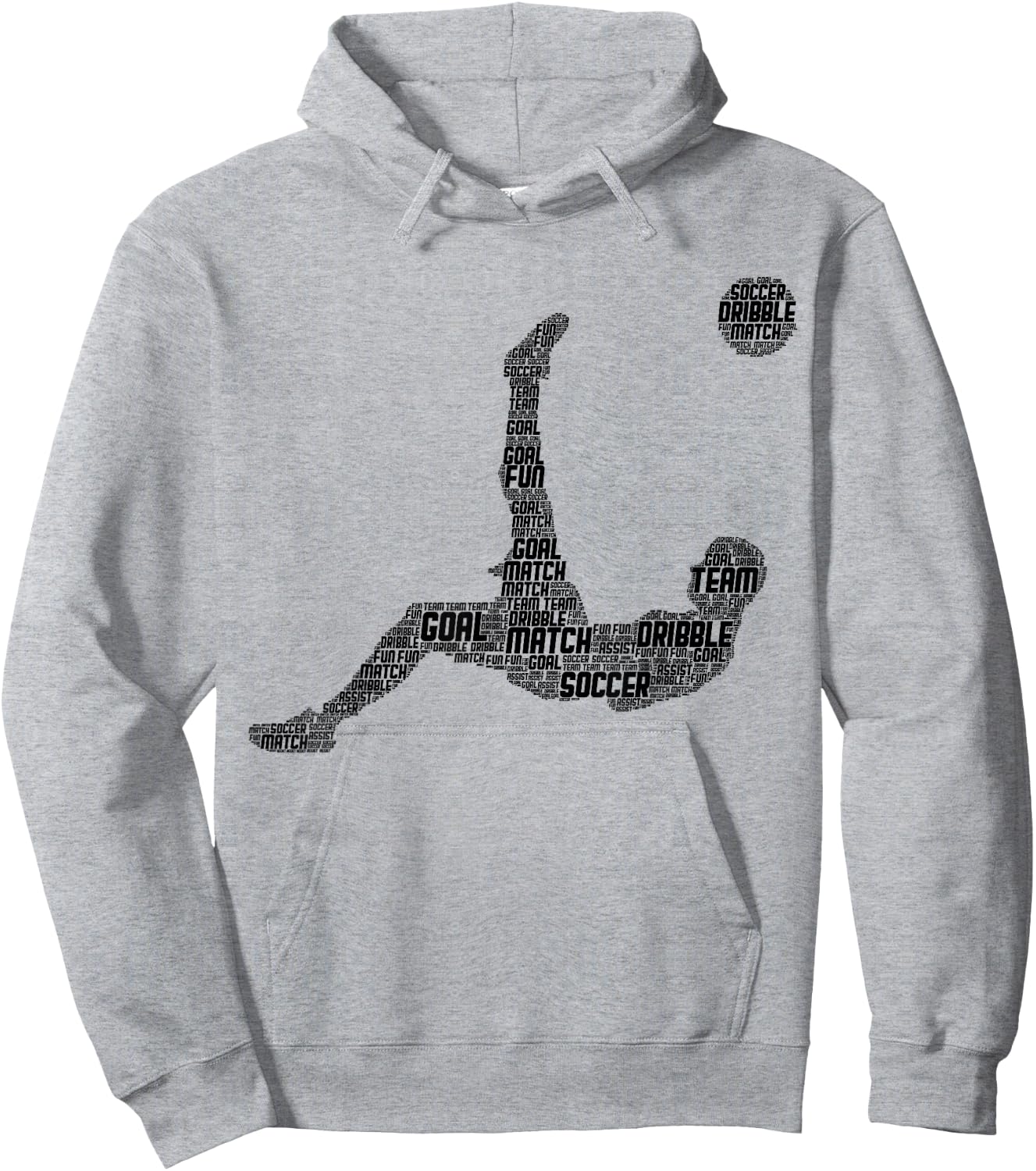 Soccer Player Men Boys Kids Hoodie - Hoodie | Ash
