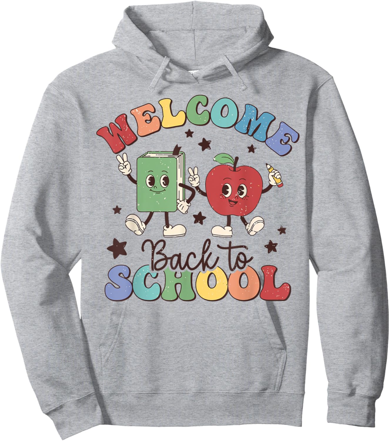 Welcome Back To School Teachers Boys Girls Happy First Day Hoodie - Hoodie | Ash