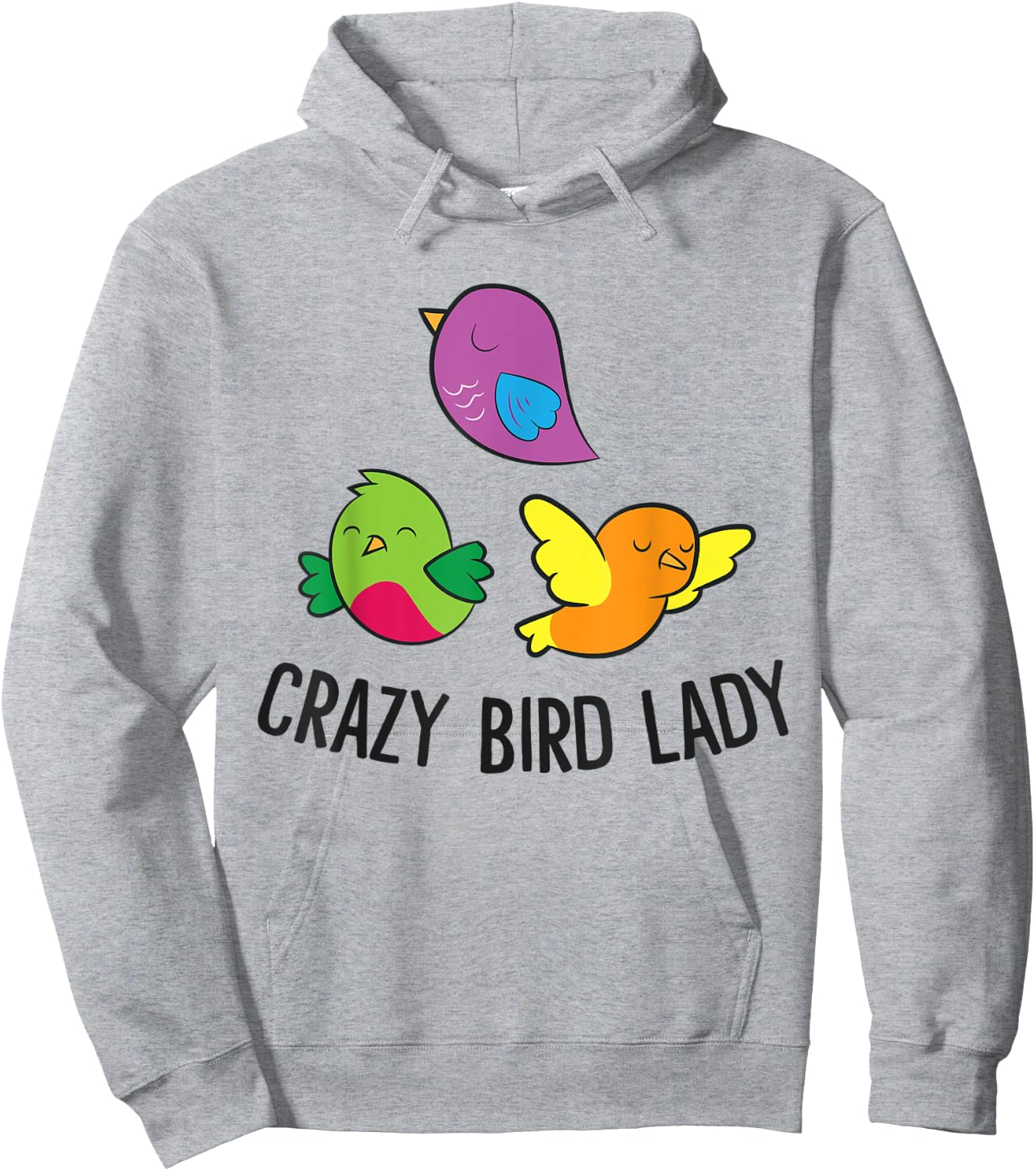 Bird Lover Crazy Bird Lady Hoodie - Hoodie | Ash