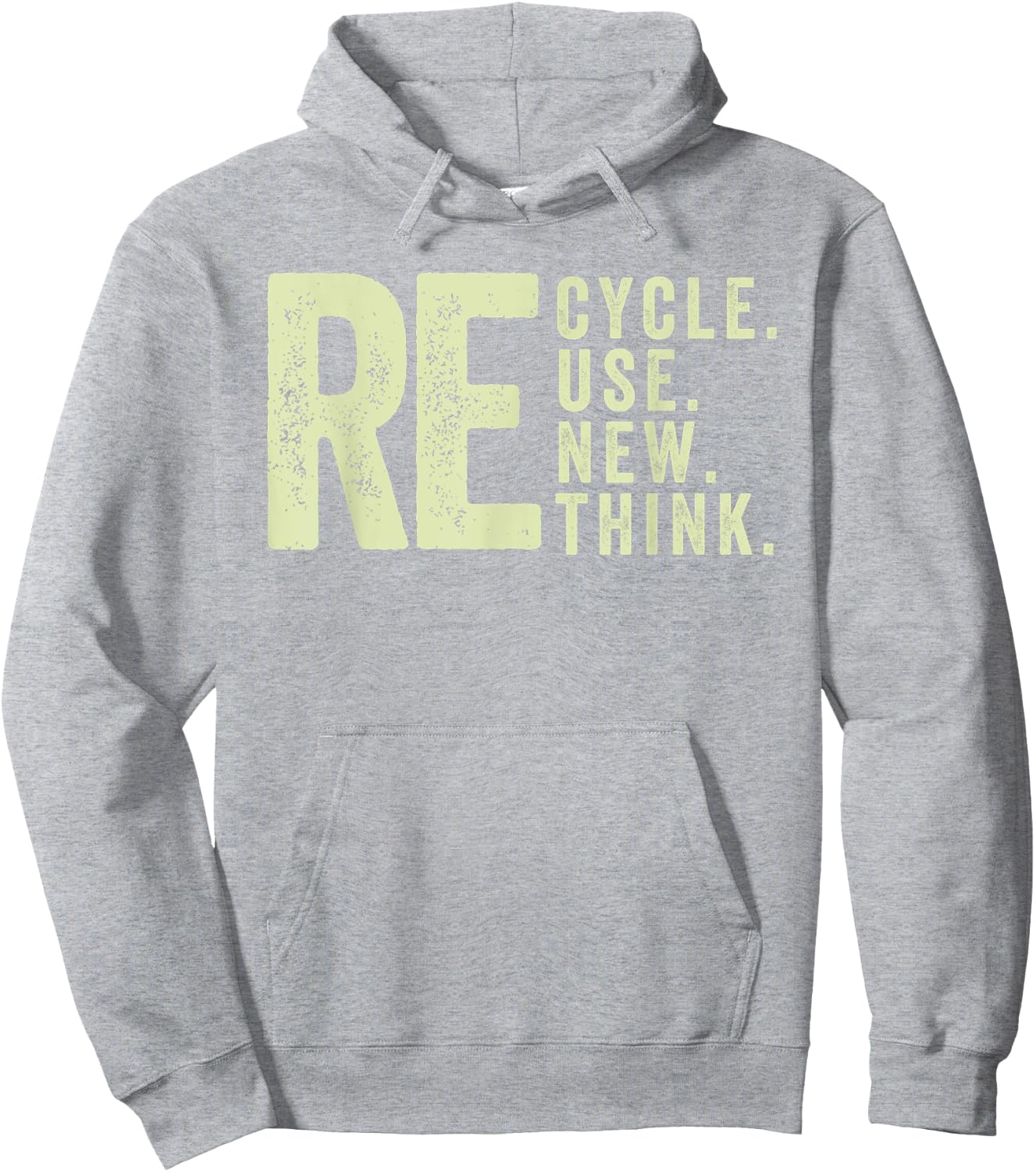 Recycle Reuse Renew Rethink Activism Environmental Hoodie - Hoodie | Ash