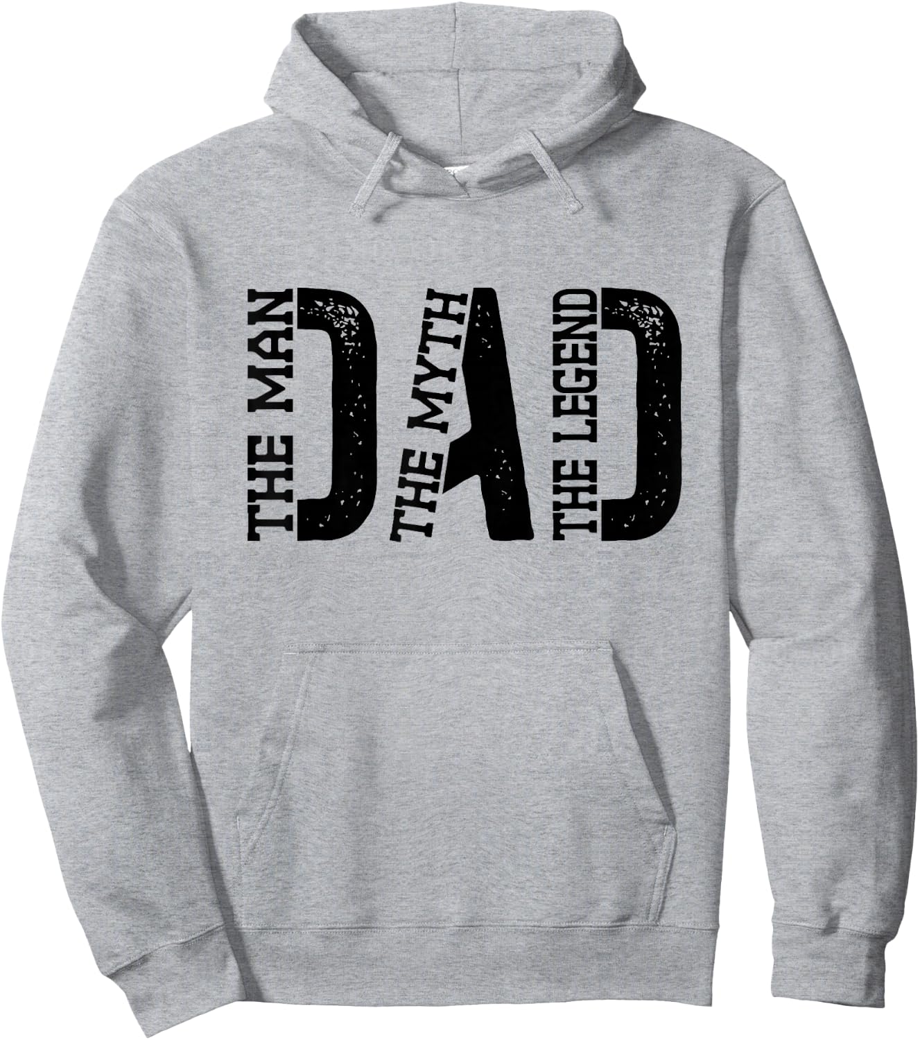 Dad The Man The Myth The Legend Print Hoodie - Hoodie | Ash