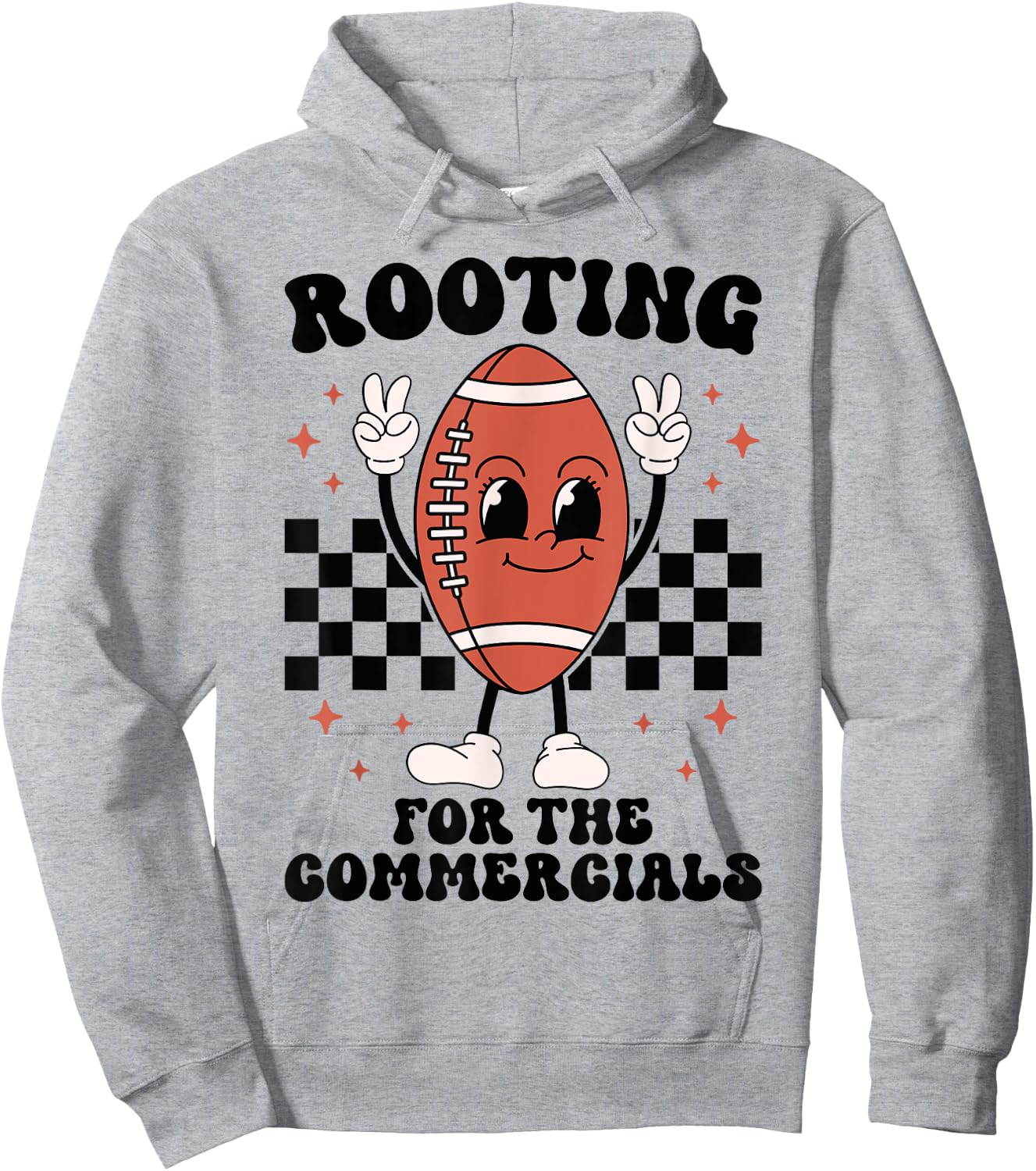 Rooting For The Commercials American Football Players Hoodie - Hoodie | Ash